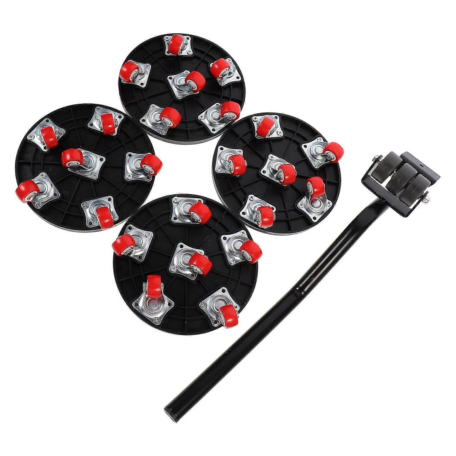 Furniture Lifting Tool Set Furniture Moving Device Household Relocation Black Thickened Explosionproof Material for 1 Set