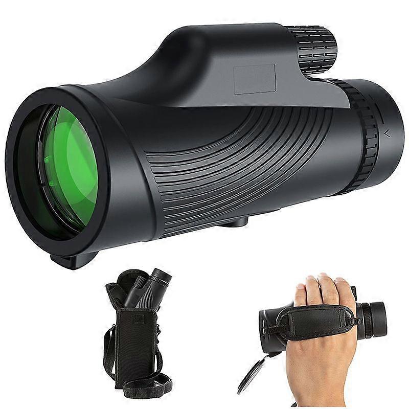 10X42 Monocular Telescope High Power, Monoculars for Adults, Compact Waterproof Monocular for Bird Watching Hiking with Hand Strap