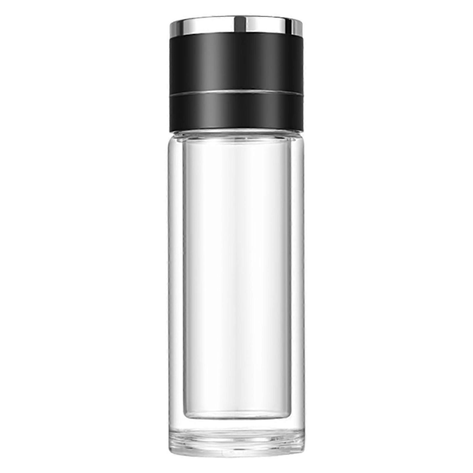LeakProof Reusable Tea Cup Portable DoubleLayer Travel Mug Black 430ml Ref: 9952