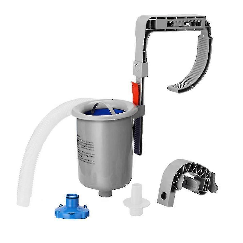 Above Ground Pool Surface Skimmer, Wall Mount - Cleans Automatically, Attach to Inflatable Collars
