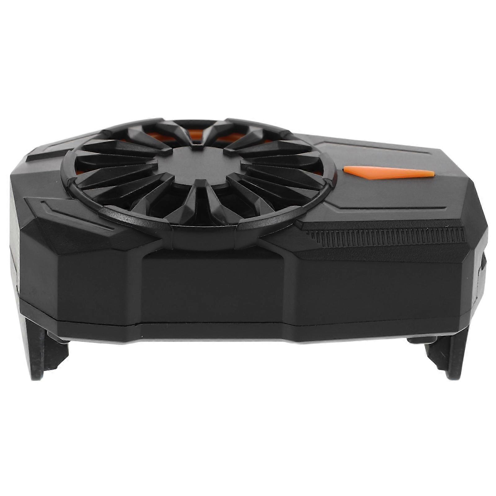 Portable Phone Radiator Clip On Cellphone Cooler for Gaming and Live Streaming Compact Cooling Fan for Mobile Phones Black