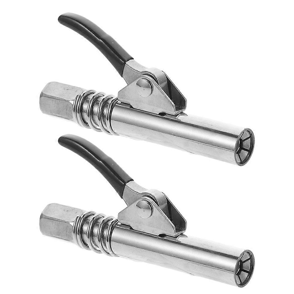 Silver Grease Coupler for Replacement with Quick Connect Greasing 2Pcs Set