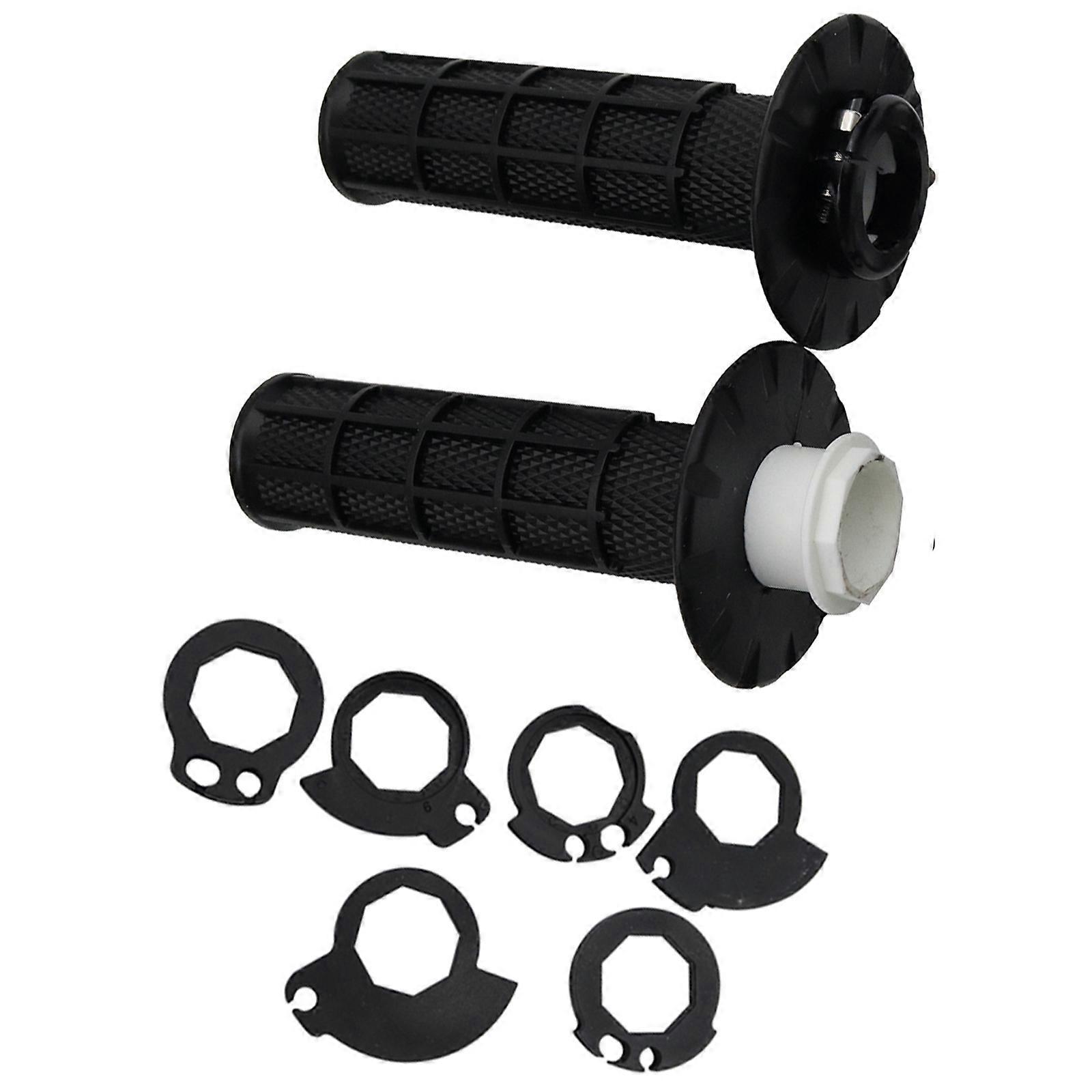 Self-locking, non-slip soft rubber sleeve for off-road motorcycle throttle grips