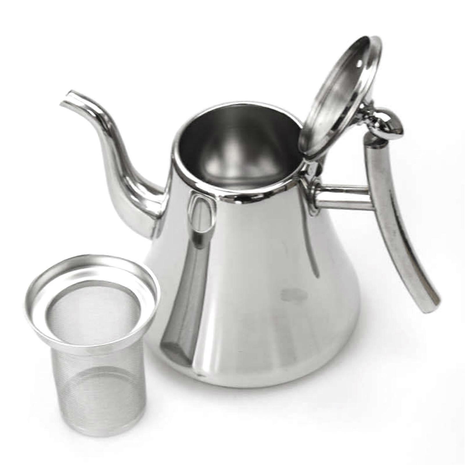 201 Edelstahl Schwanenhals Kaffeekessel mit Filter 1,8L