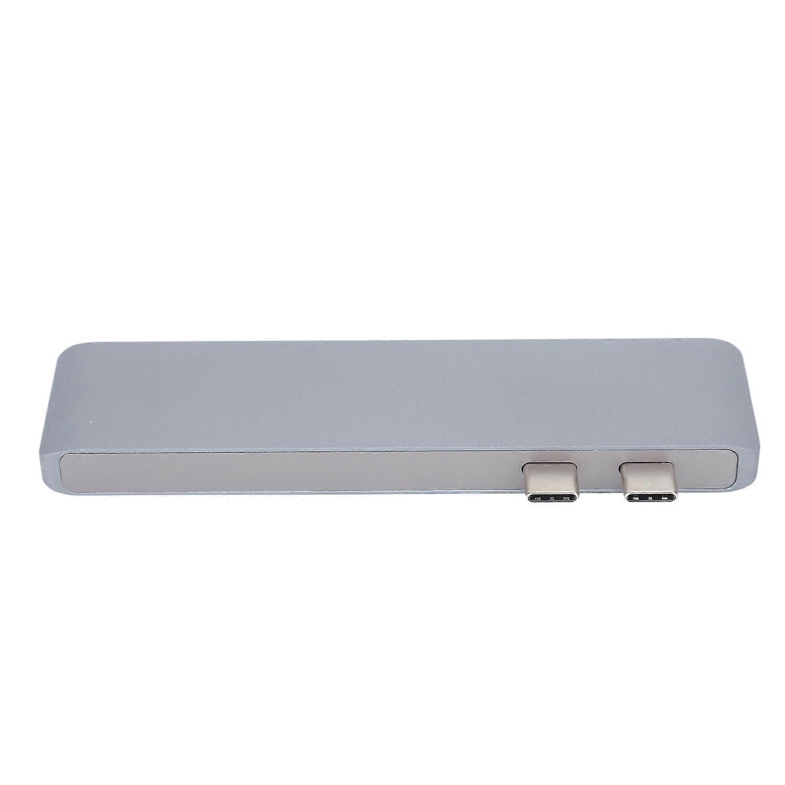 10Gbps USB 3.0 Type-C Docking Station with Card Reader Gray
