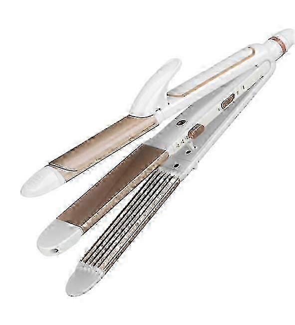 مكواة فرد الشعر المطلية بالسيراميك ، سلك دوار 360 (ذهبي)