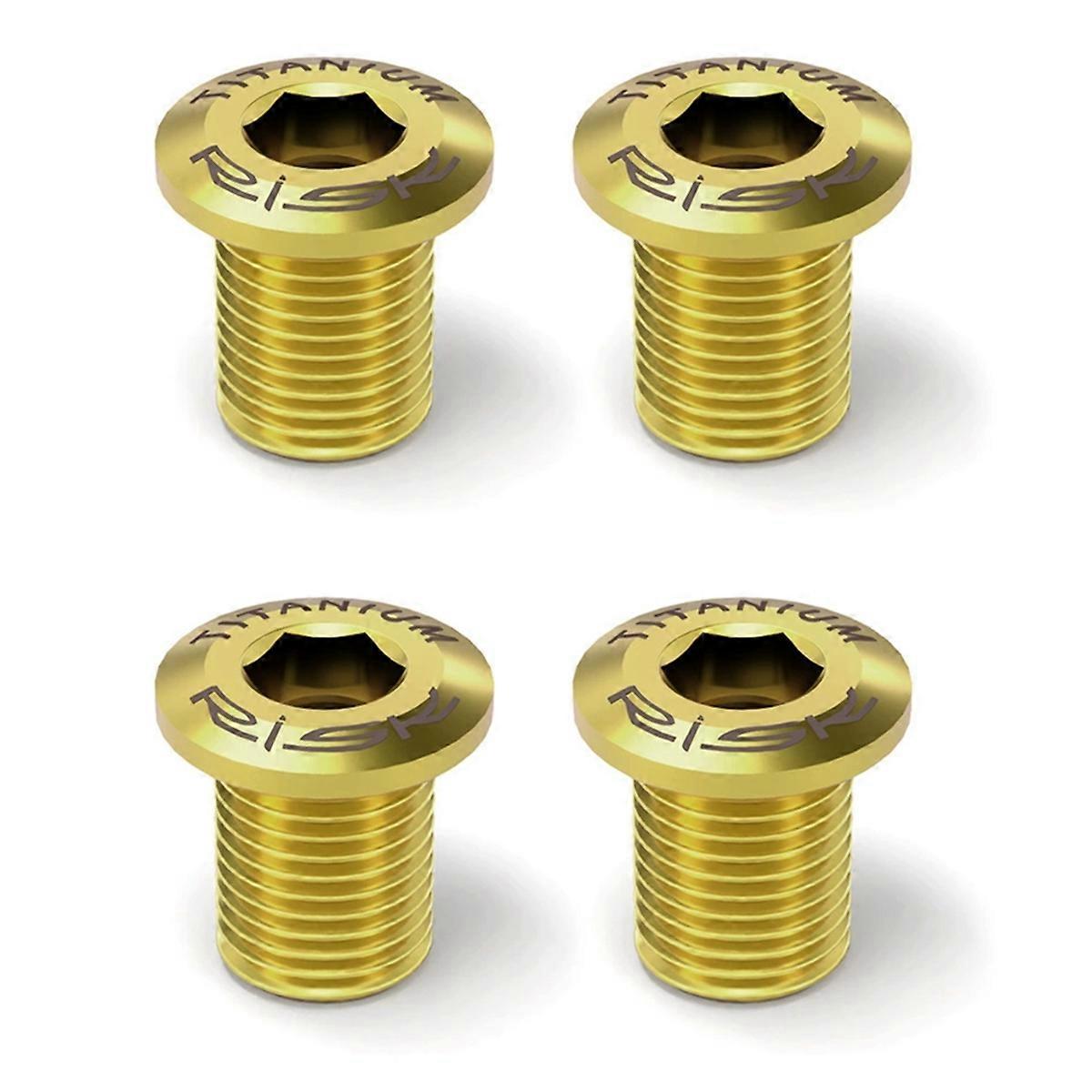 RISK Road Bicycle Disc Kit Screws Titanium Alloy Chainring Bolts for Road Bikes 5800 UT6800 R8000 DA9000 R9100