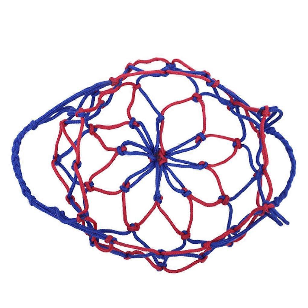 Basketball Bag Nylon Mesh Thickened Lightweight Portable For OnTheGo Athletes Yellow Blue