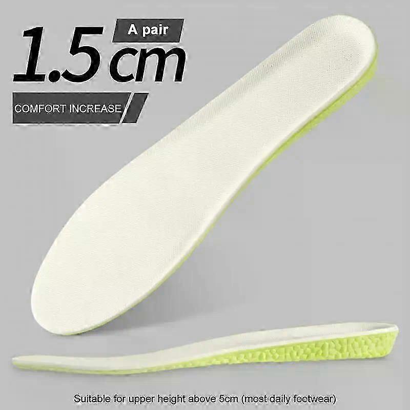Comfortable shoe soles height increase 1.5-3.5cm boost insoles