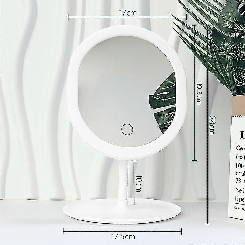 LED Makeup Mirror with Three Lighting Colors and Multiple Shape Options