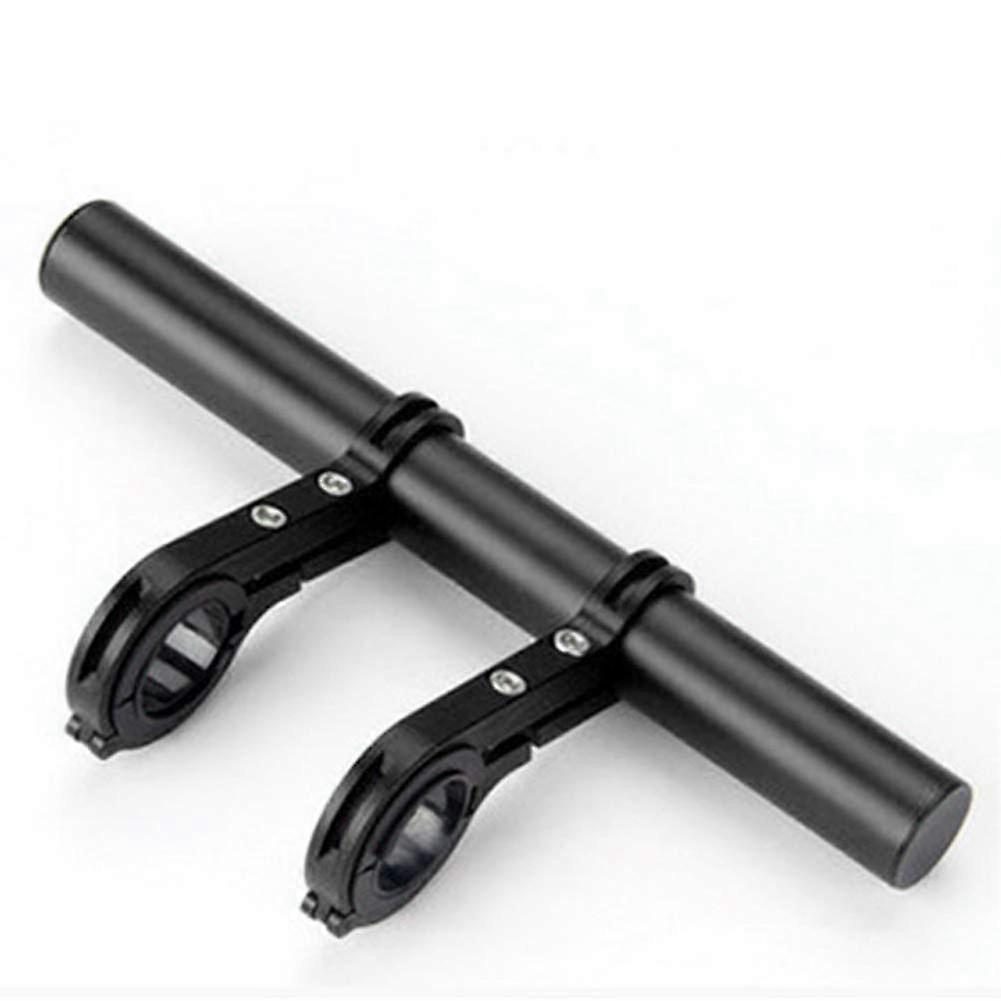 Bicycle Handlebar Extension Frame, Multi Function Extender Rack, Double Bracket, Light Phone Mount Speedometer, Black