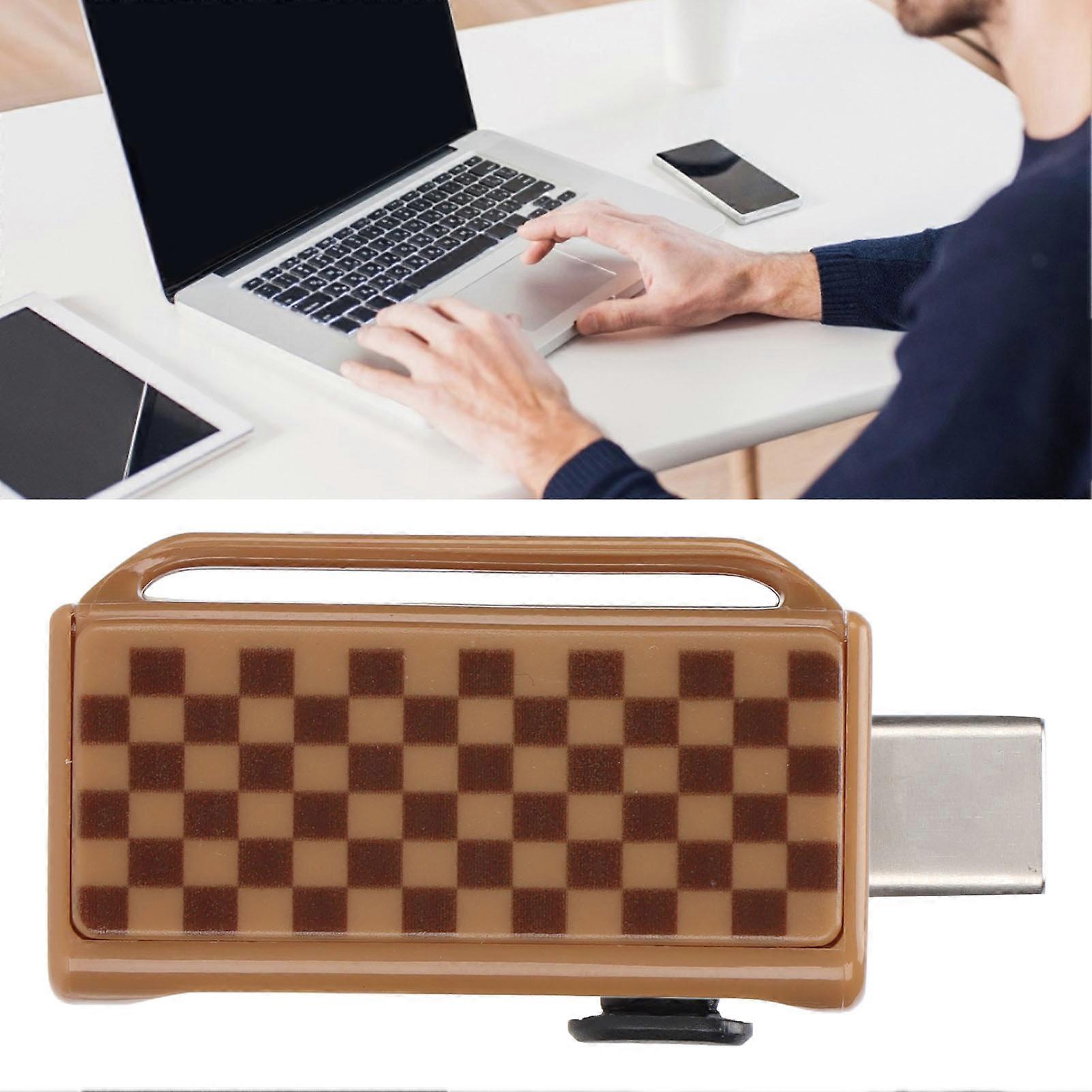 64GB USB3.0 Type C Flash Drive Grid Pattern Portable Thumb Stick