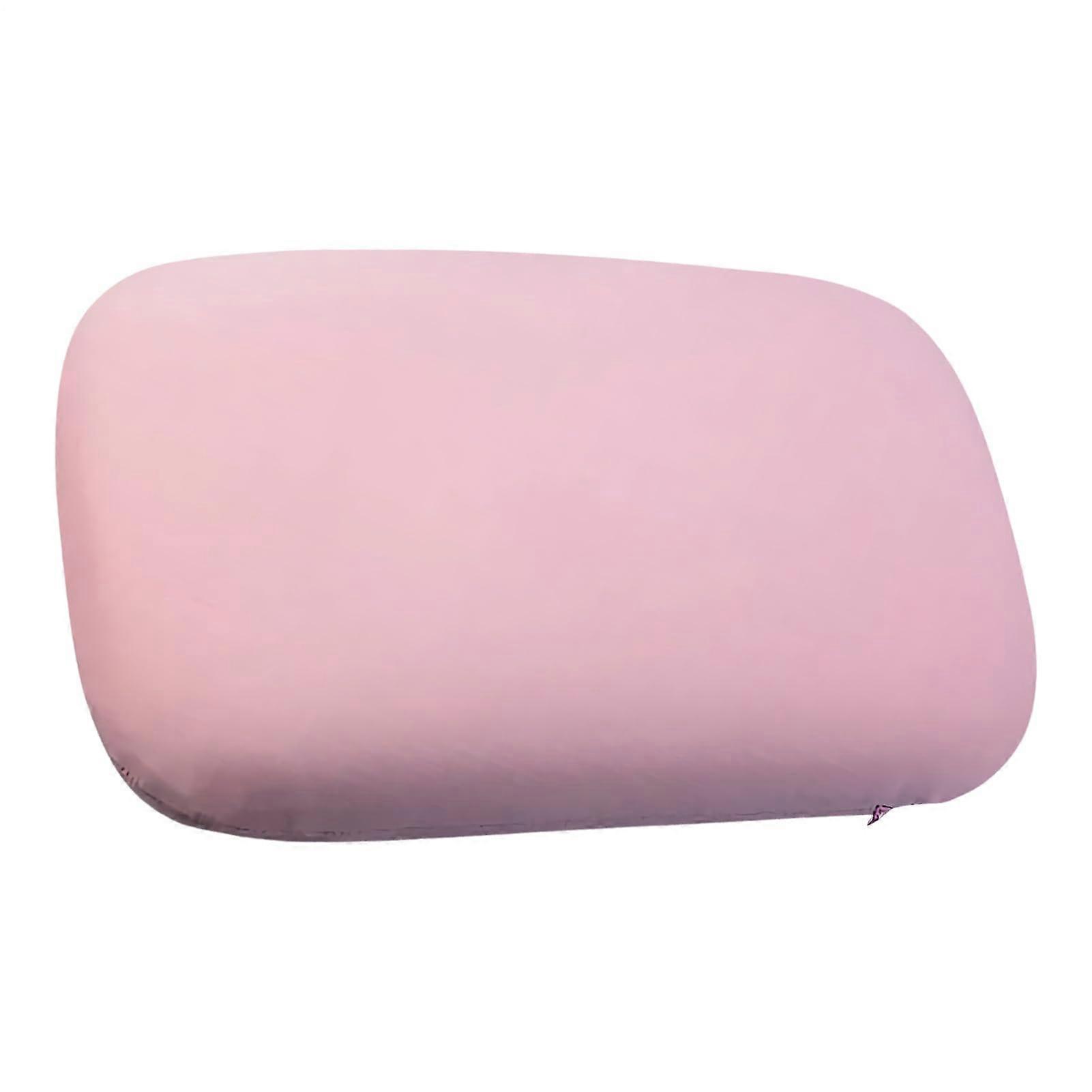 Portable Pillow,Breathable Headrest Soft Foldable Cooling Memory Foam Pillow for Travel, Camping, Hotel, Flight, Home, Outdoors Pink Ref: 5913