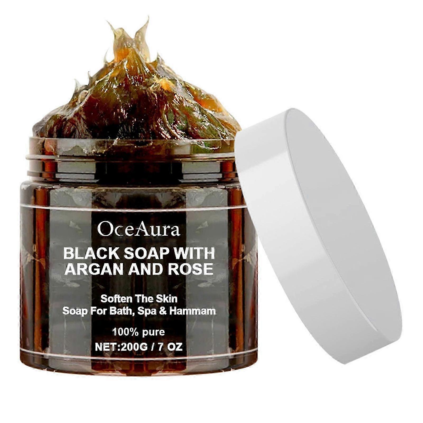 suitable for all skin types, gentle exfoliating spa bath soap with argan and rose