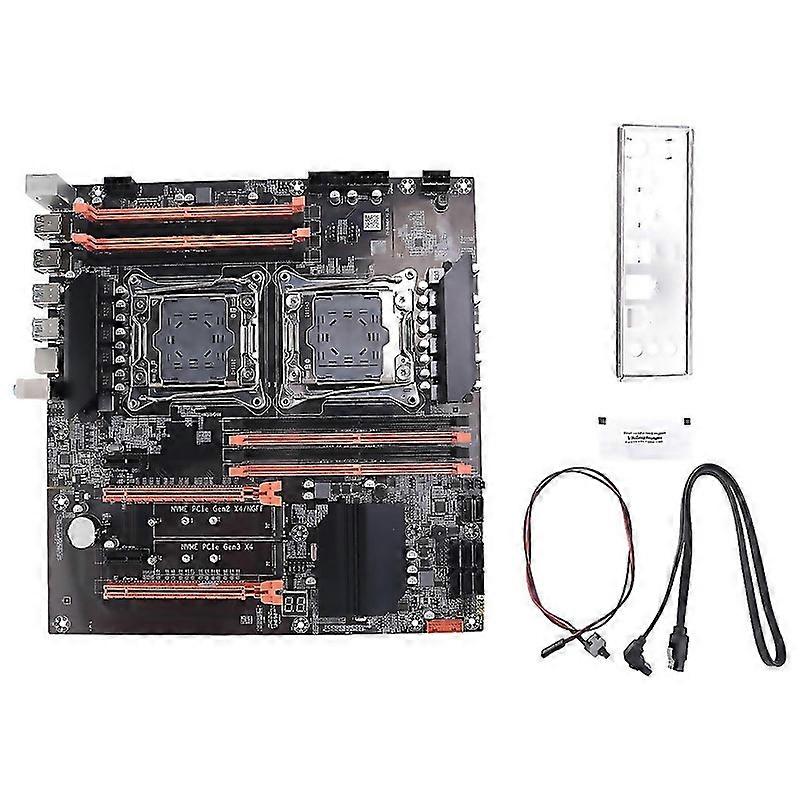 Für X99 Dual CPU Motherboardsata Cableswitch Kabelleitblech Wärmeleitpaste Lga 2011 DDR4 Unterstützung 2011v3