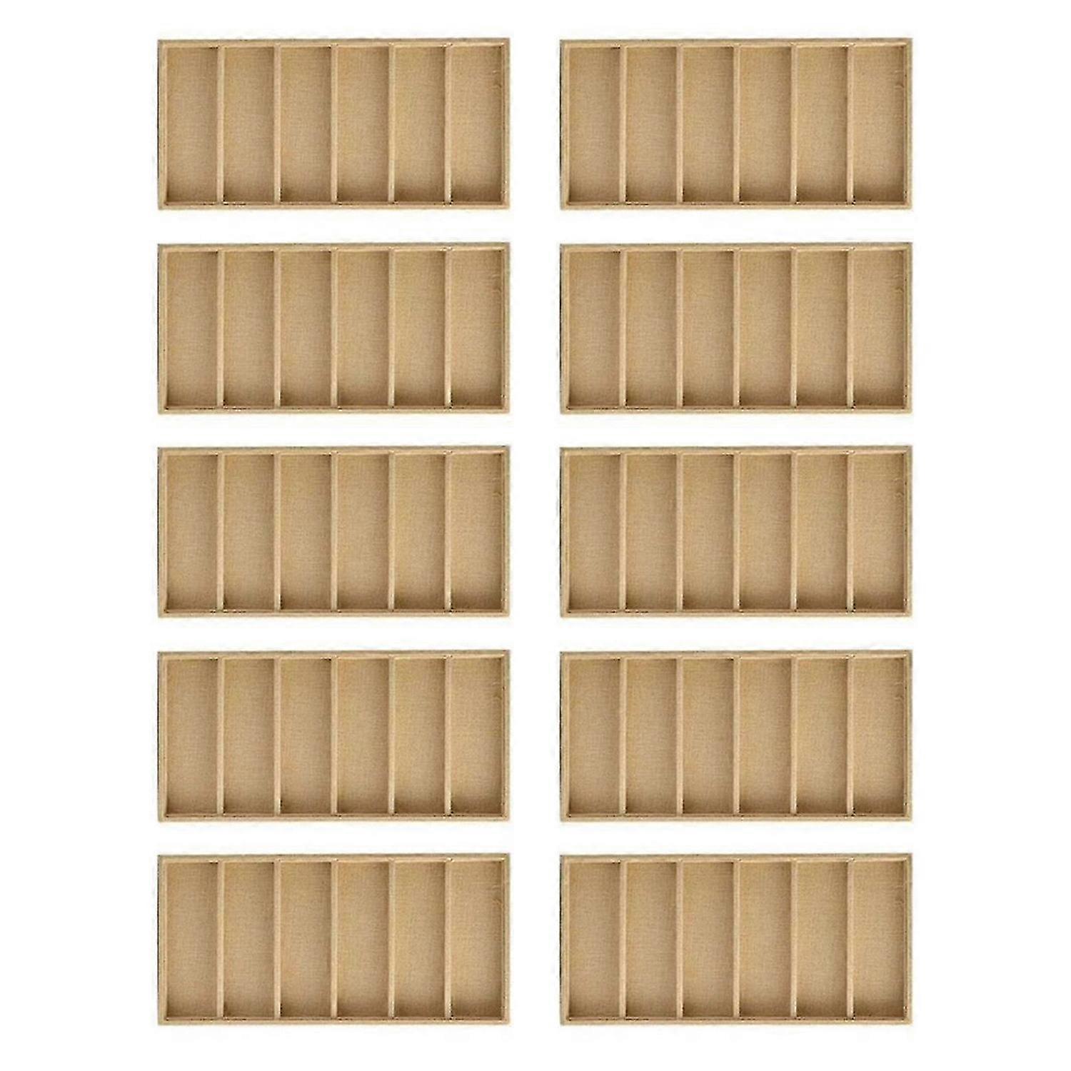 1 Stück Brillen-Displaybox mit 6 Fächern, Brillen-Display-Organizer-Tablett, B