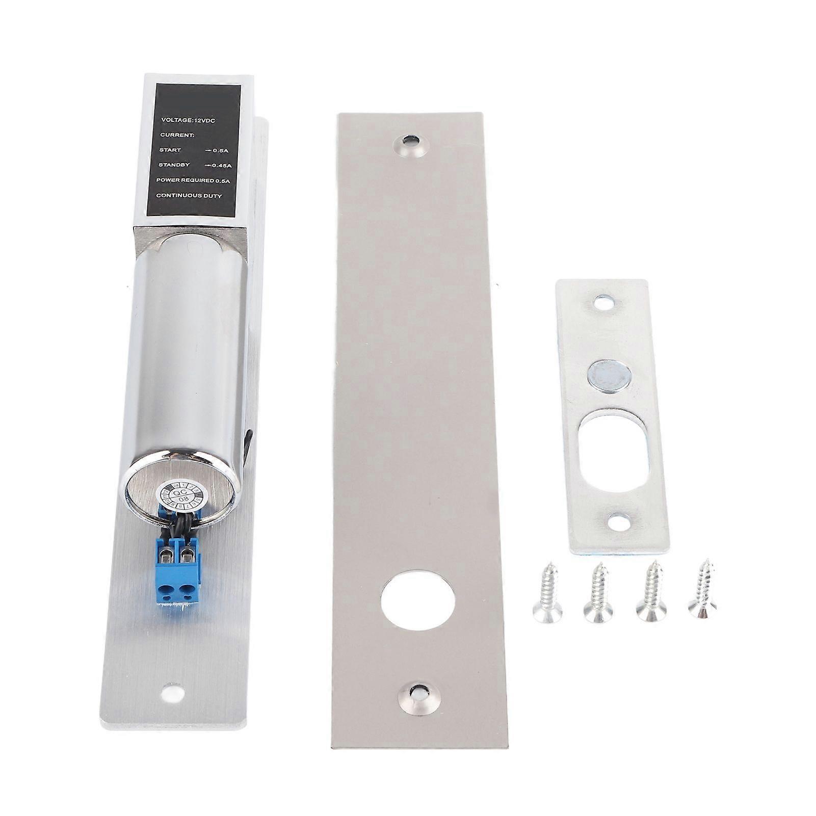 EL2LC DC 12V Electric Magnetic Mortise Lock Auto Bolt Lock Door Lock Induction Access Control