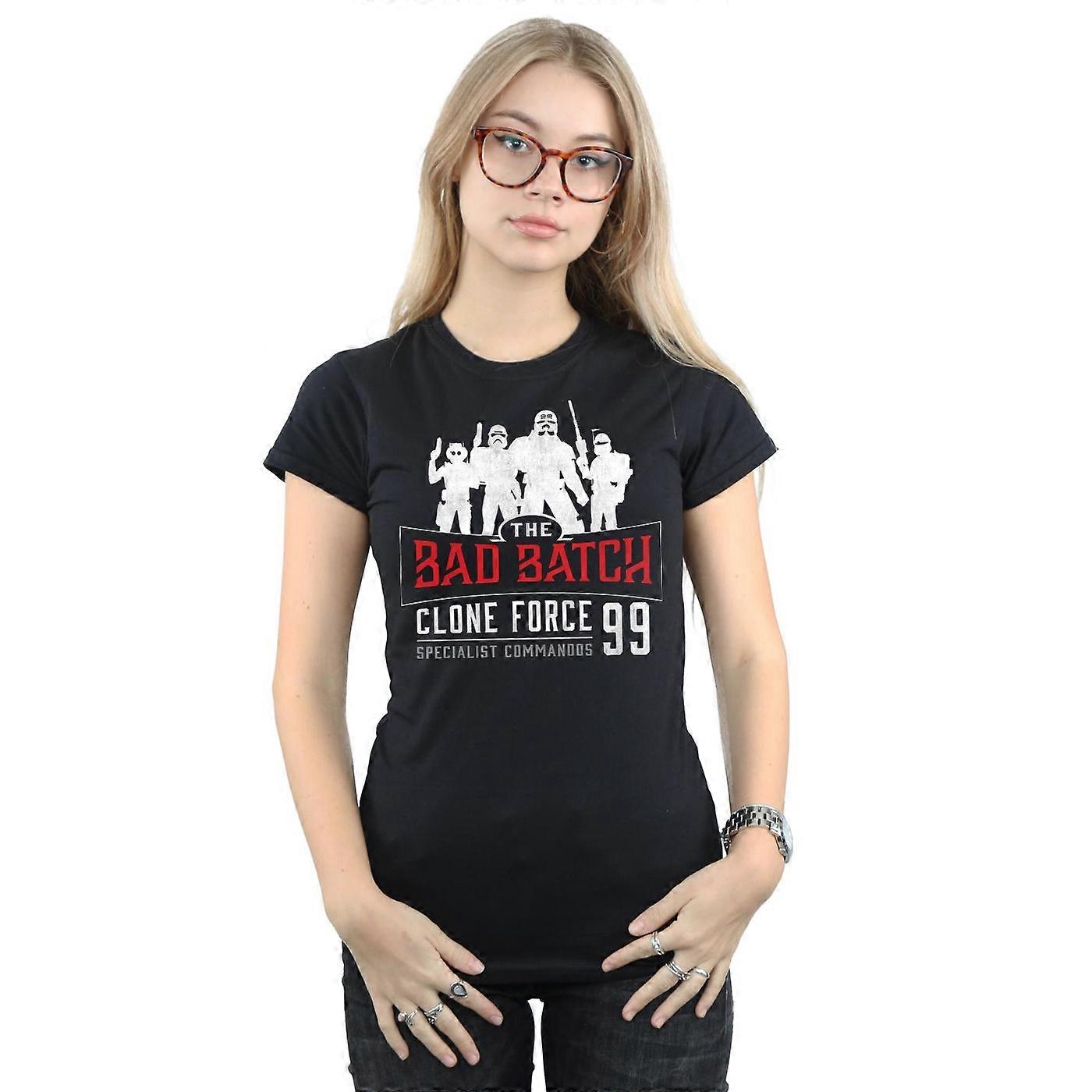 Star Wars Dam/Dam The Bad Batch Clone Force 99 Bomull T-Shirt