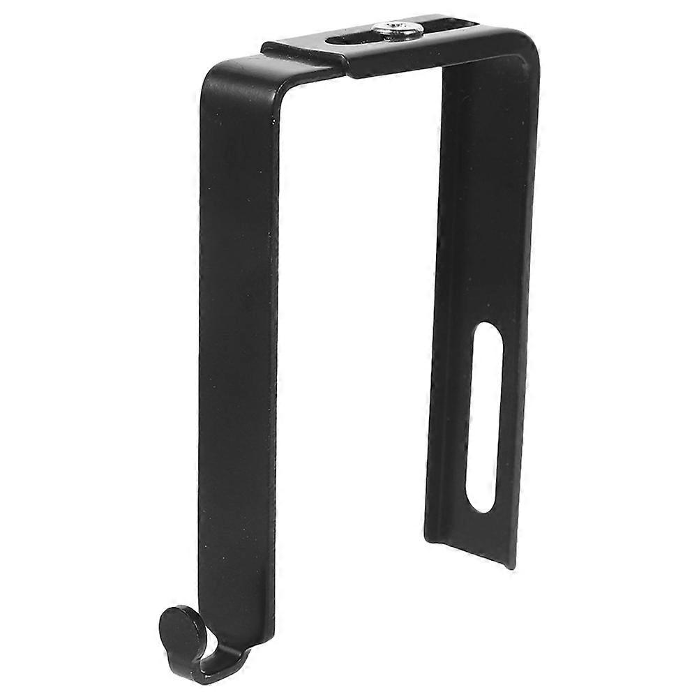 Over The Door Adjustable Cubicle Hook Black Iron Hanging Hook for Home