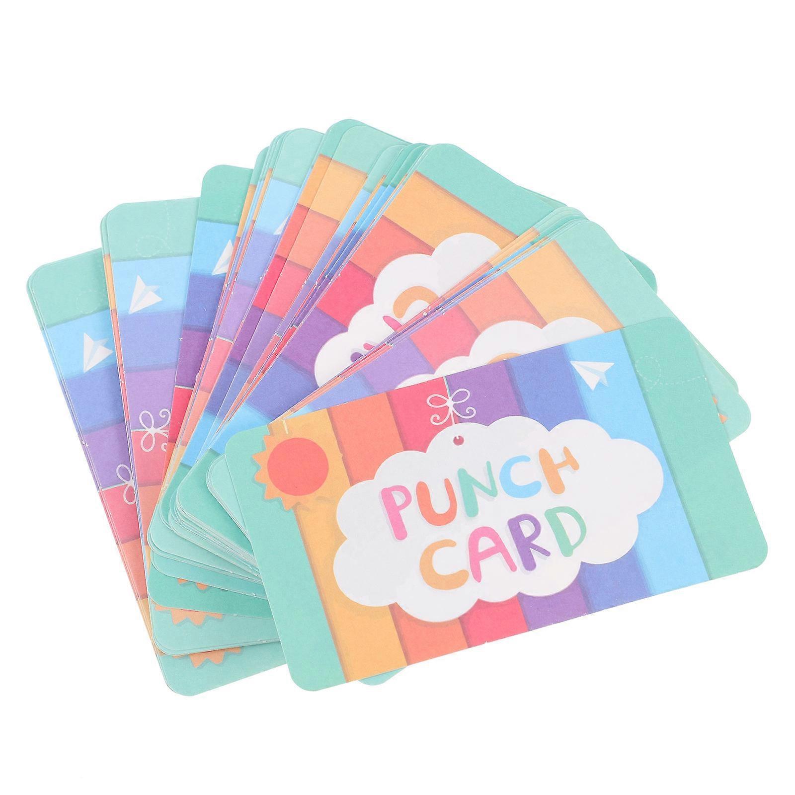 Household Loyalty Cards Children Name Cards with 50Pcs for Kids Accessory
