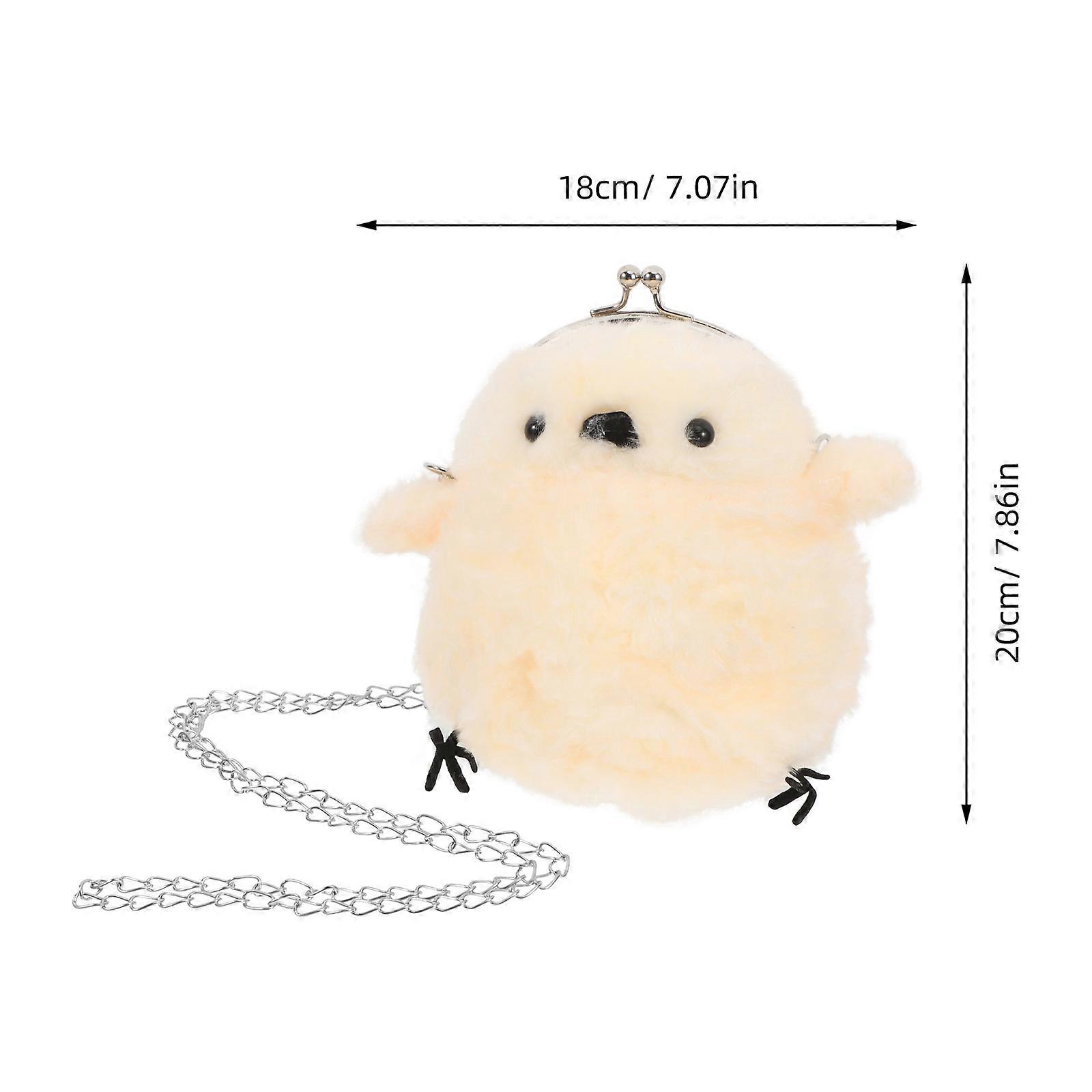 Animal Shaped Coin Pouch Storage for Coins Everyday Use Plush Material Assorted Color 2Pcs