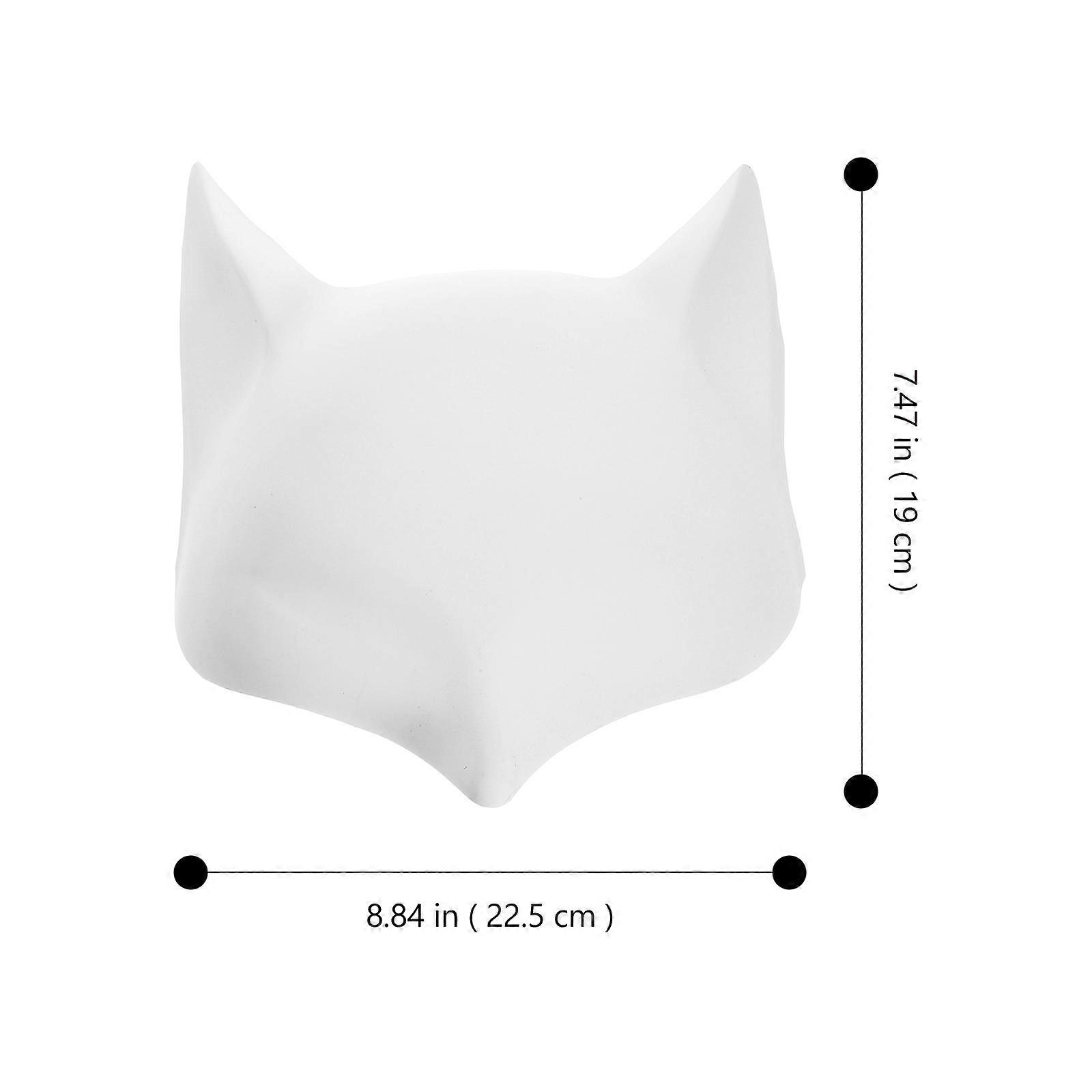 PVC Fox Mask Blank Masks for Playing 16Pcs Masks