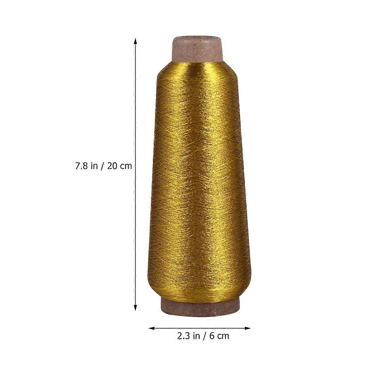 Metallic Thread Gold Metal Wire for Cross Stitch 4 Rolls Embroidery Floss