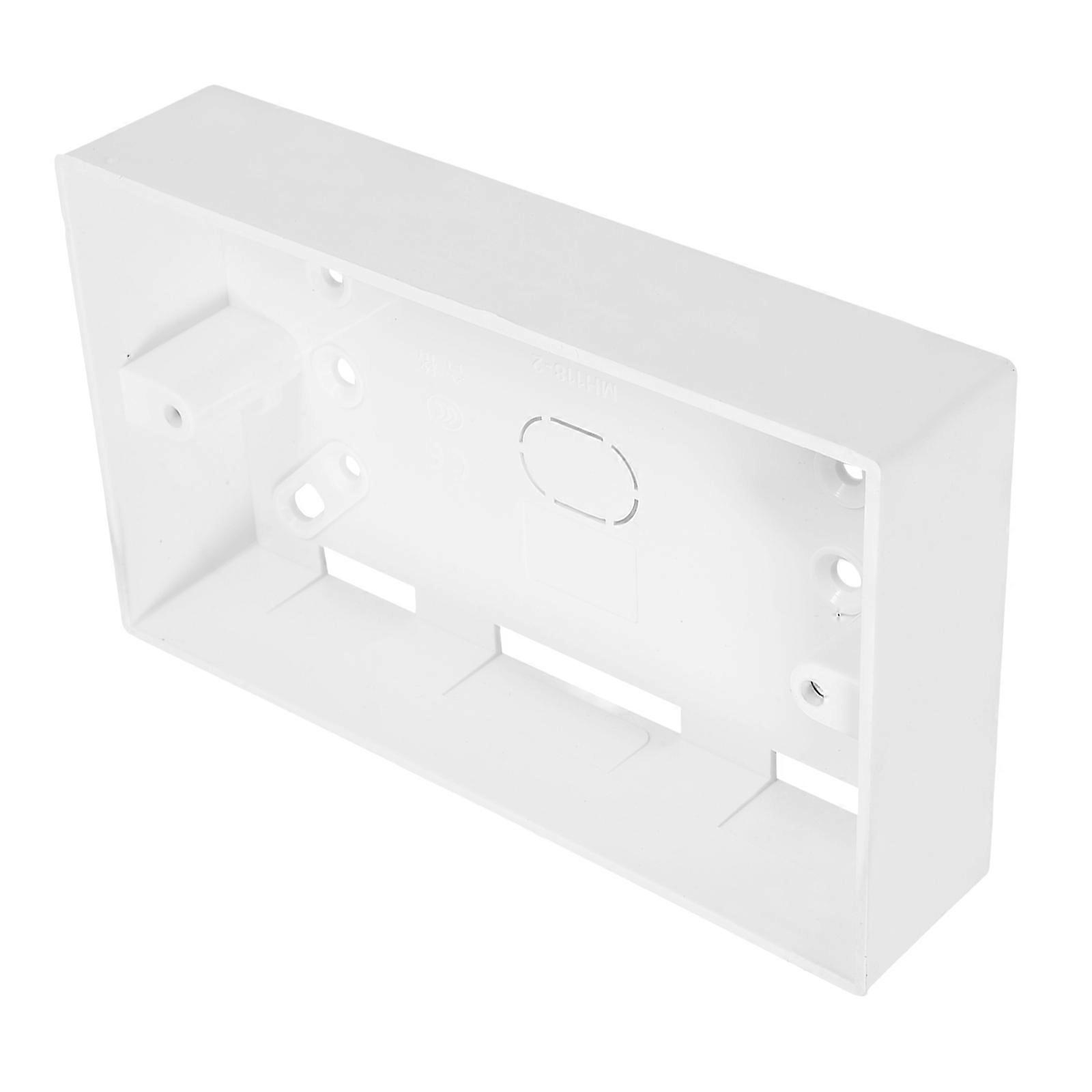 Thickened Socket Box Junction Box for Wall Mounting Floor Mounting Made of Durable Plastic White Color Providing Electrical Safety Protection 1Pcs