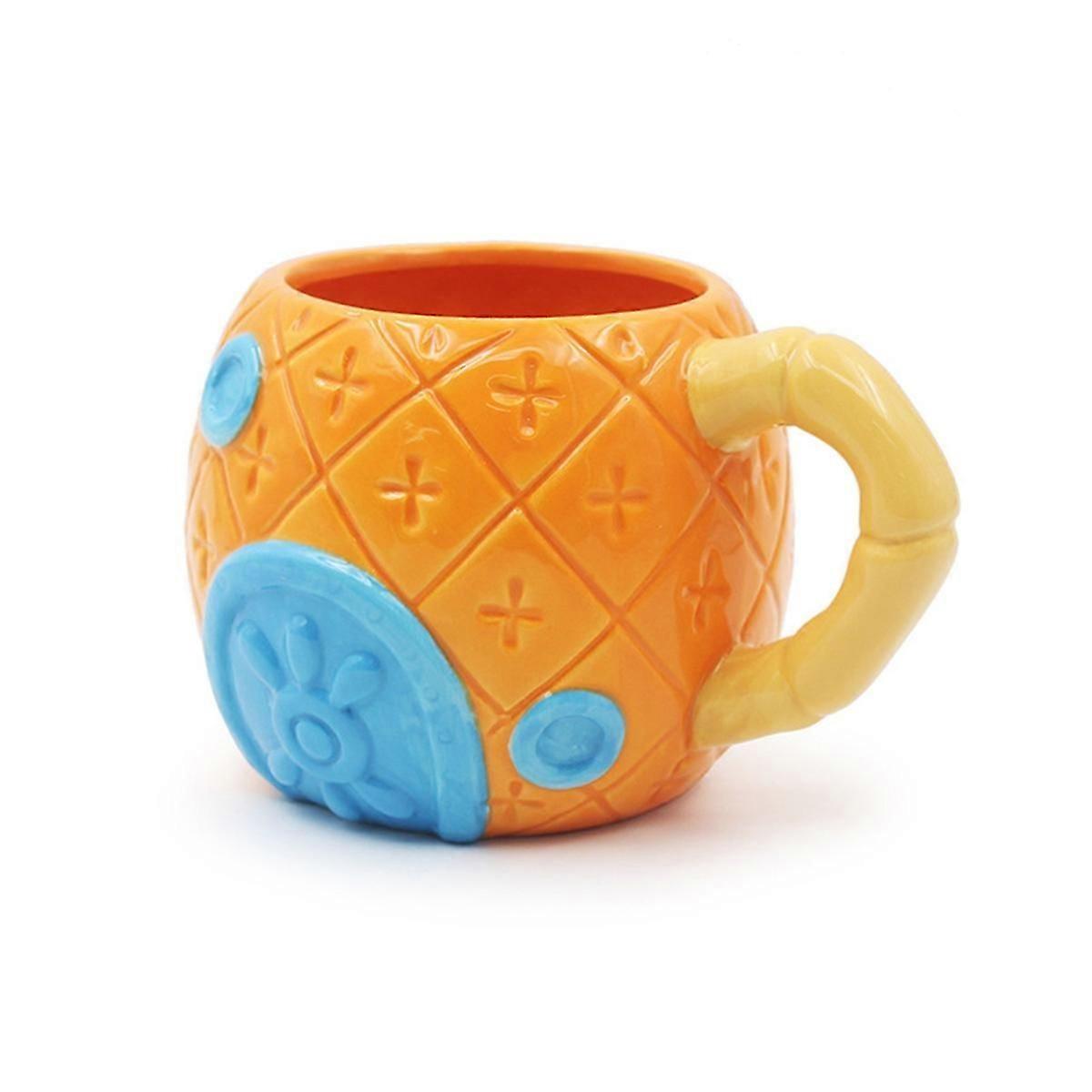 Fruit Shaped Coffee Cup, Ceramic Pineapple Cup, Home Office Water Cup