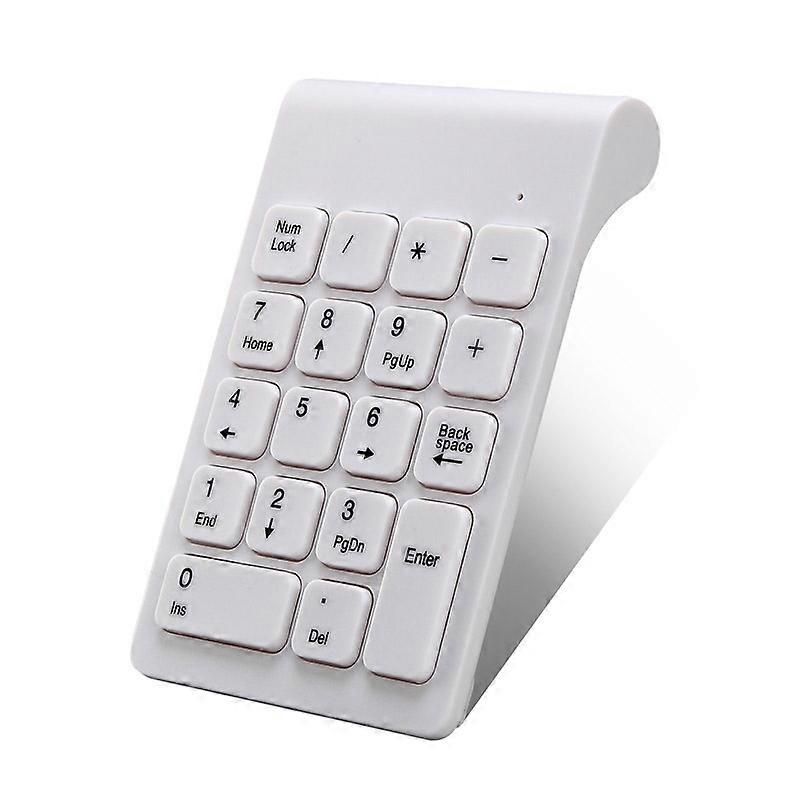 Mini 2.4G Wireless Numeric Keypad Wireless White