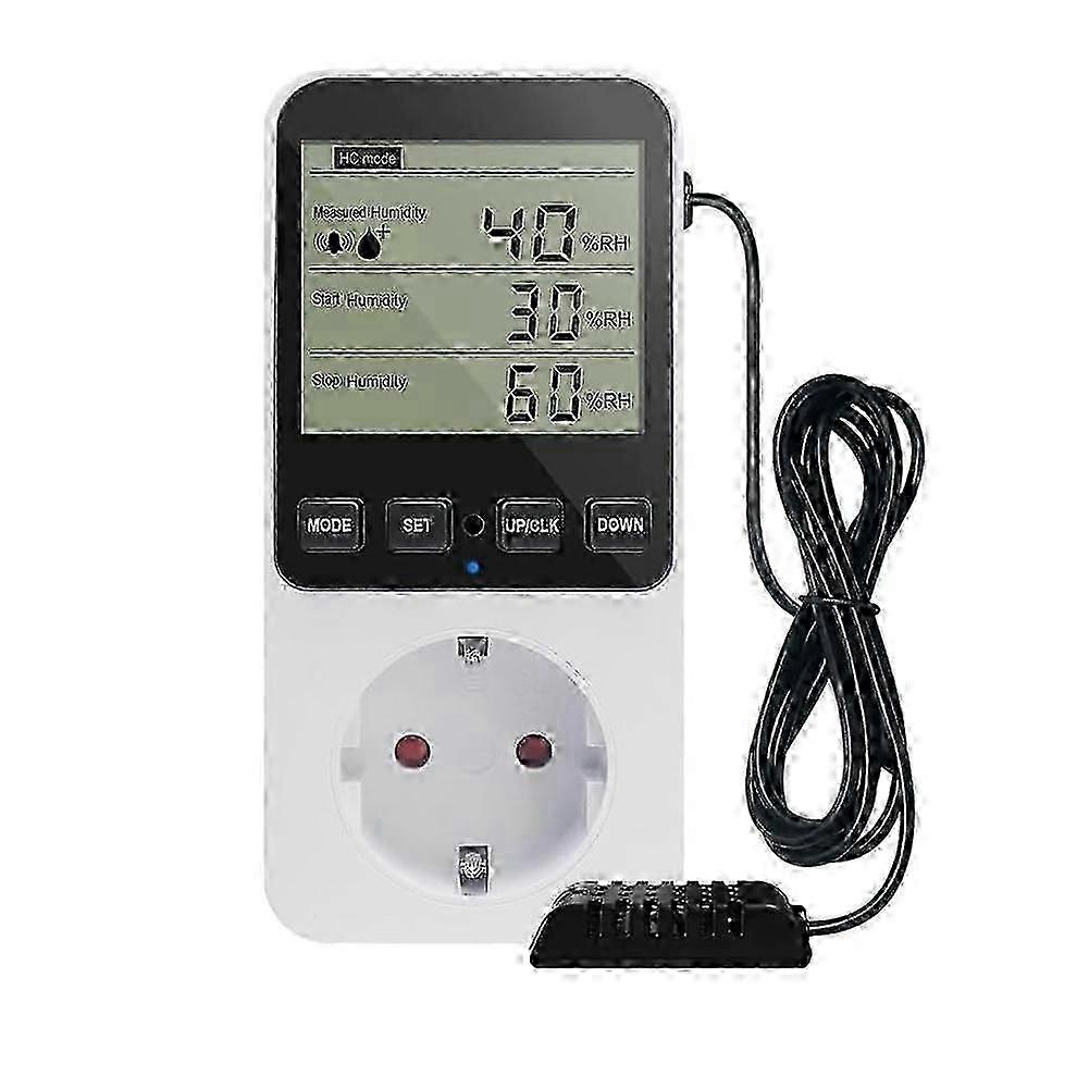 Humidity Controller Temperature Socket 230 V Switch Thermostat EU Plug