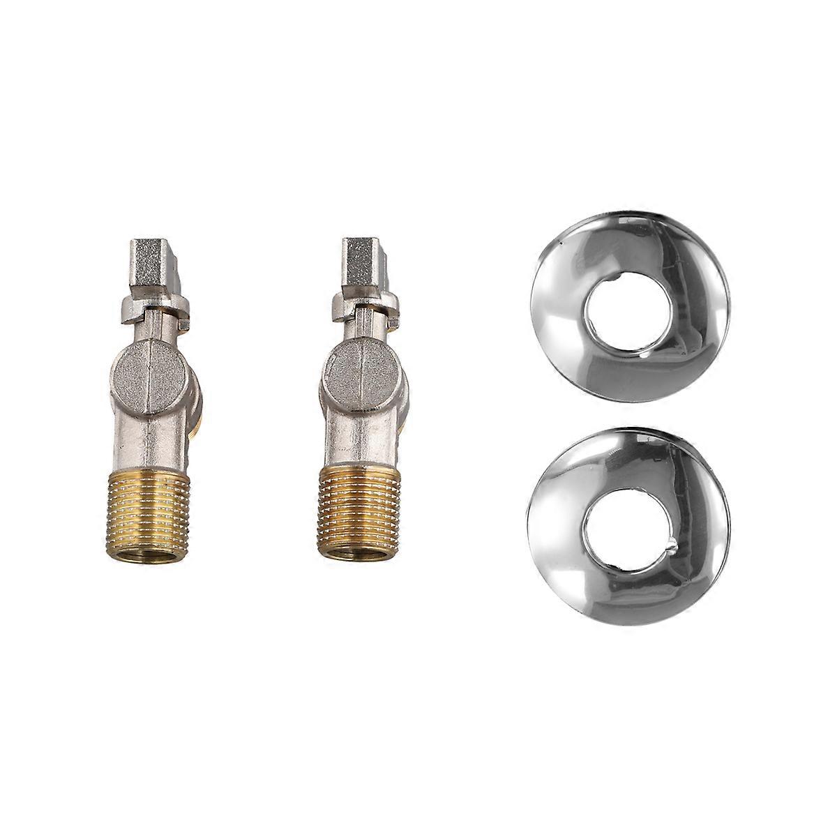 Brass ball core angle valve large flow triangle valve water heater
