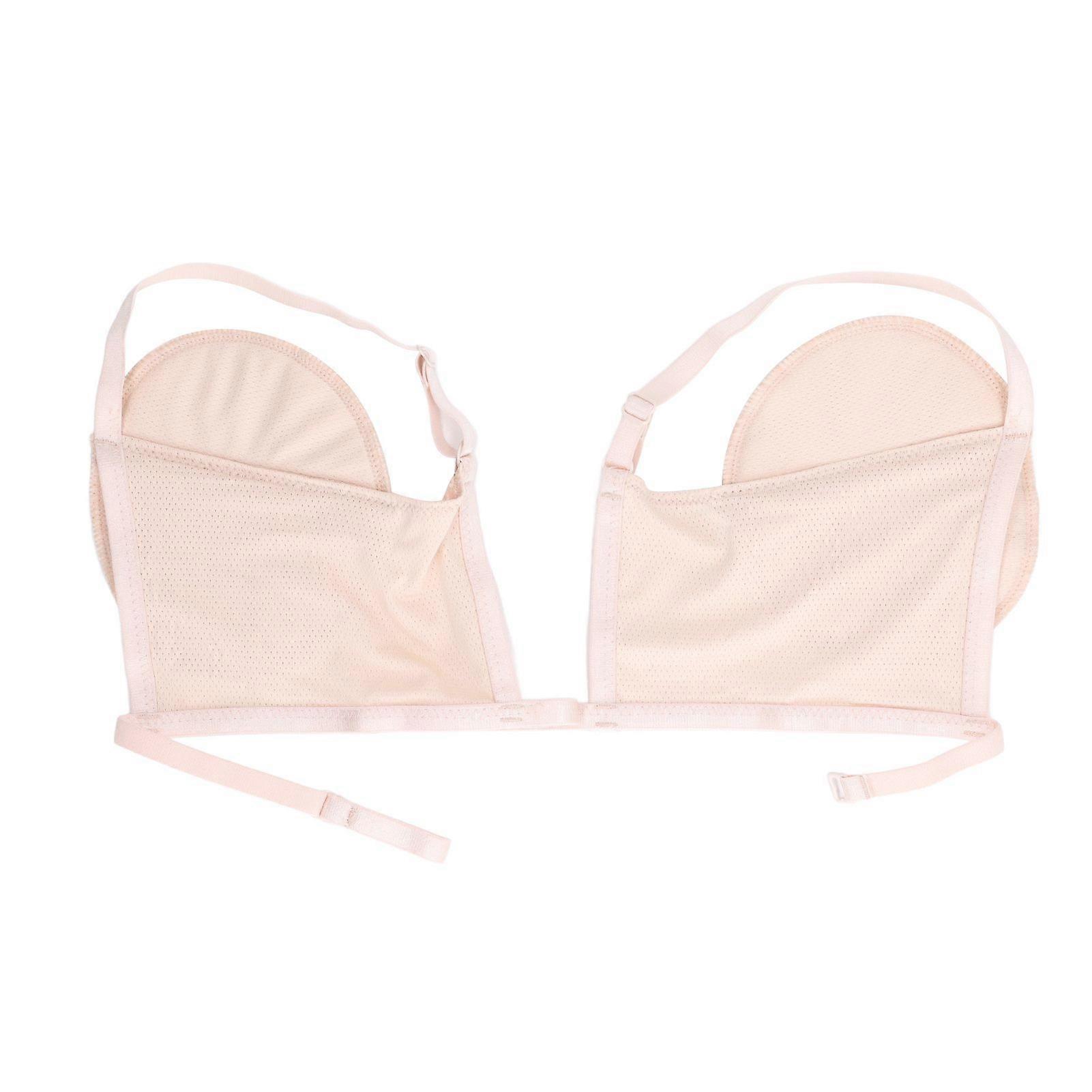 Underarm Sweat Pad Reusable Sweat Absorbent Comfortable Adjustable Armpit Pad Beige