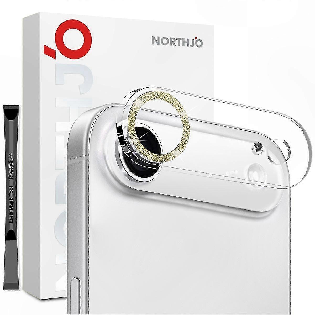 Glitter Bling Circles Camera Lens Protector for 17 Air, HD Clear Tempered Glass with 3D Design