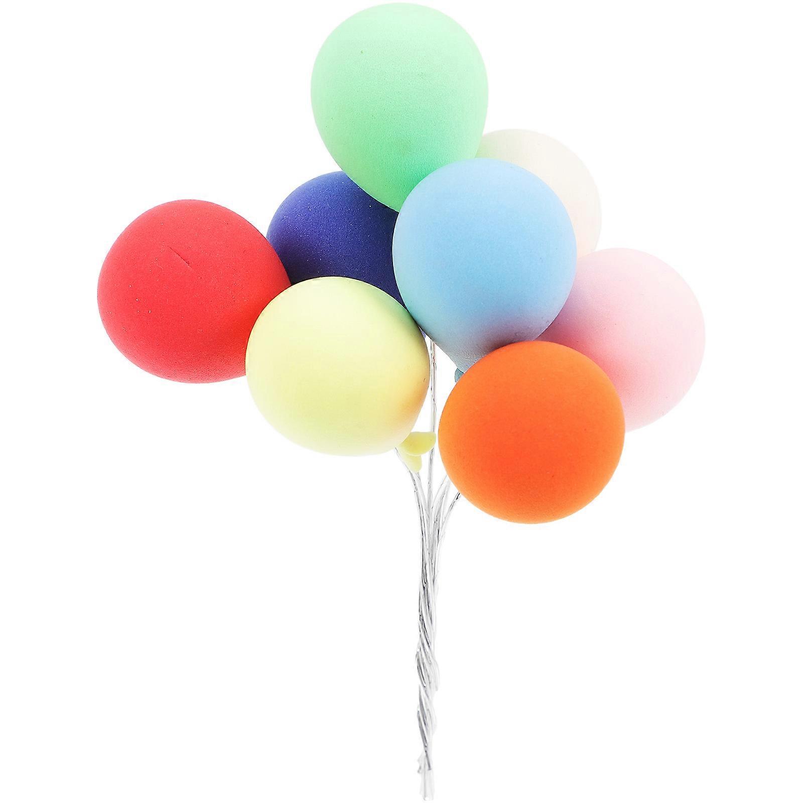 Miniature Balloons Mini Clay Balloons for Photo Props 24Pcs Assorted Colors