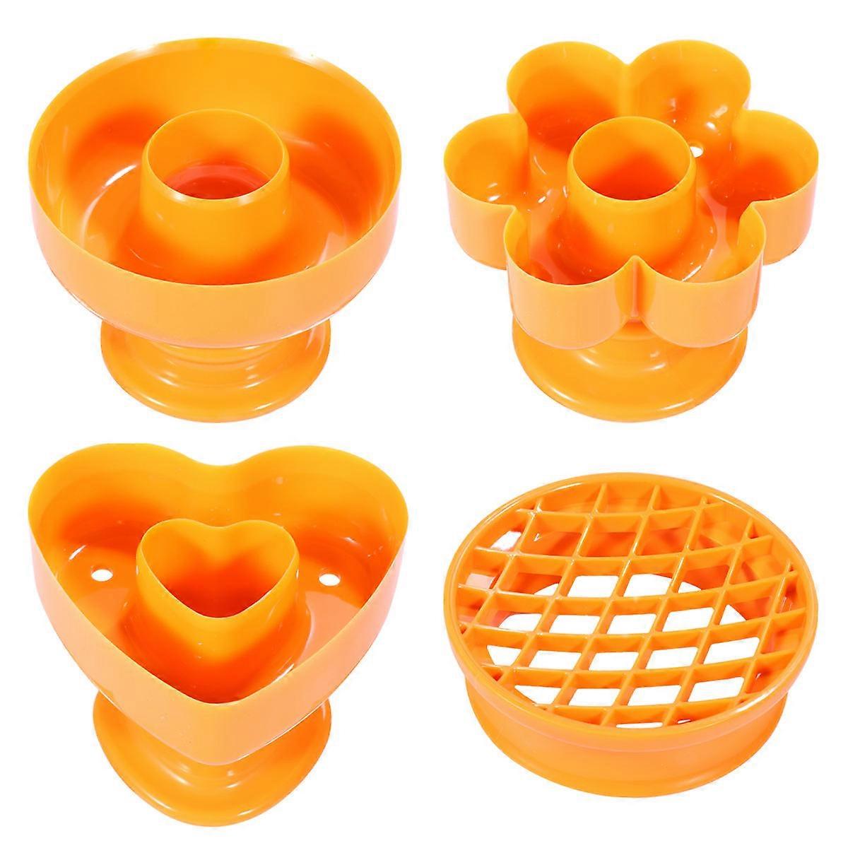 Creative Baking Molds Plastic Donuts Tool Set for Baking 8Pcs Yellow