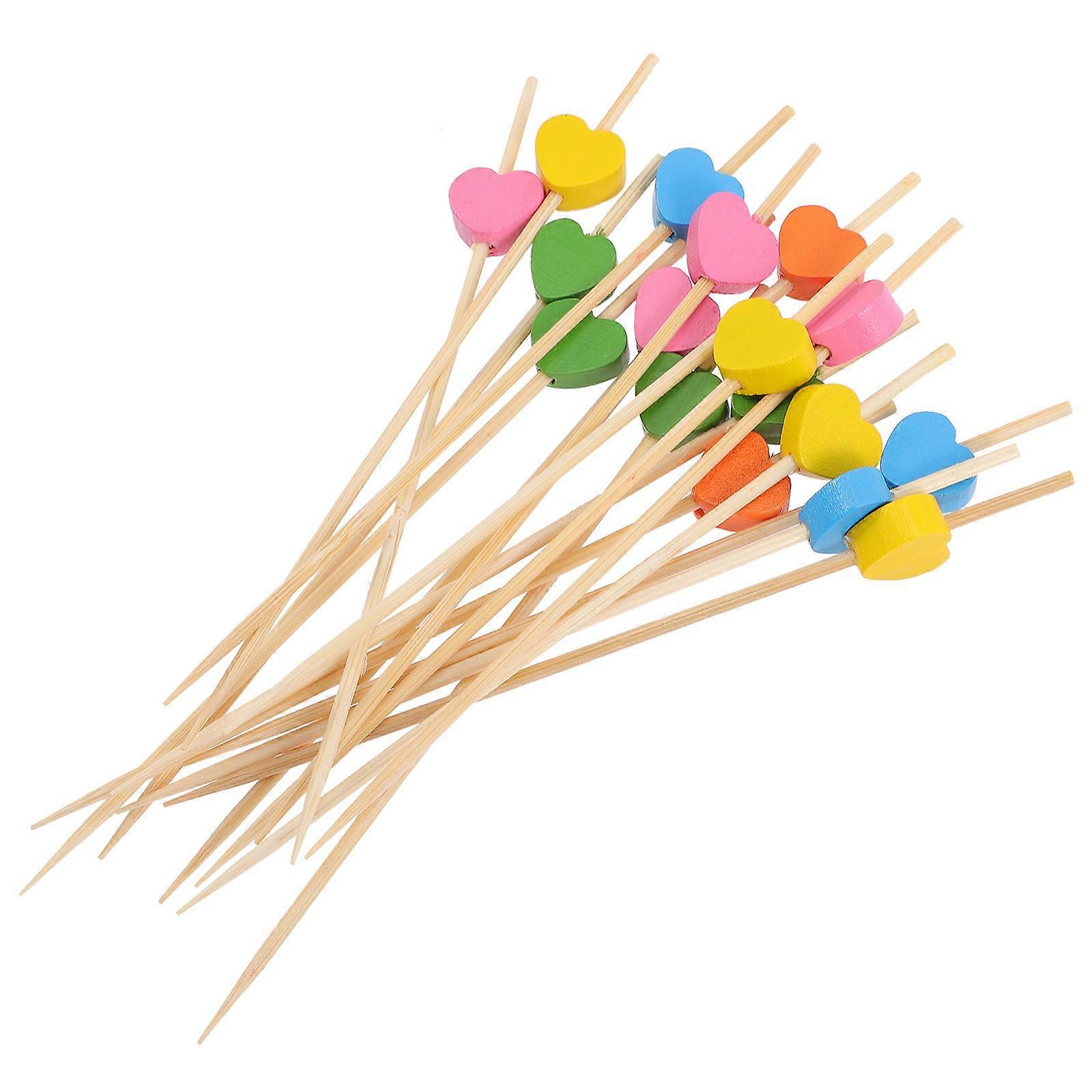 200Pcs Beaded Fruit Picks For Cocktail Parties And Buffets Designed For Party Organizers With Elegant Delicate Design