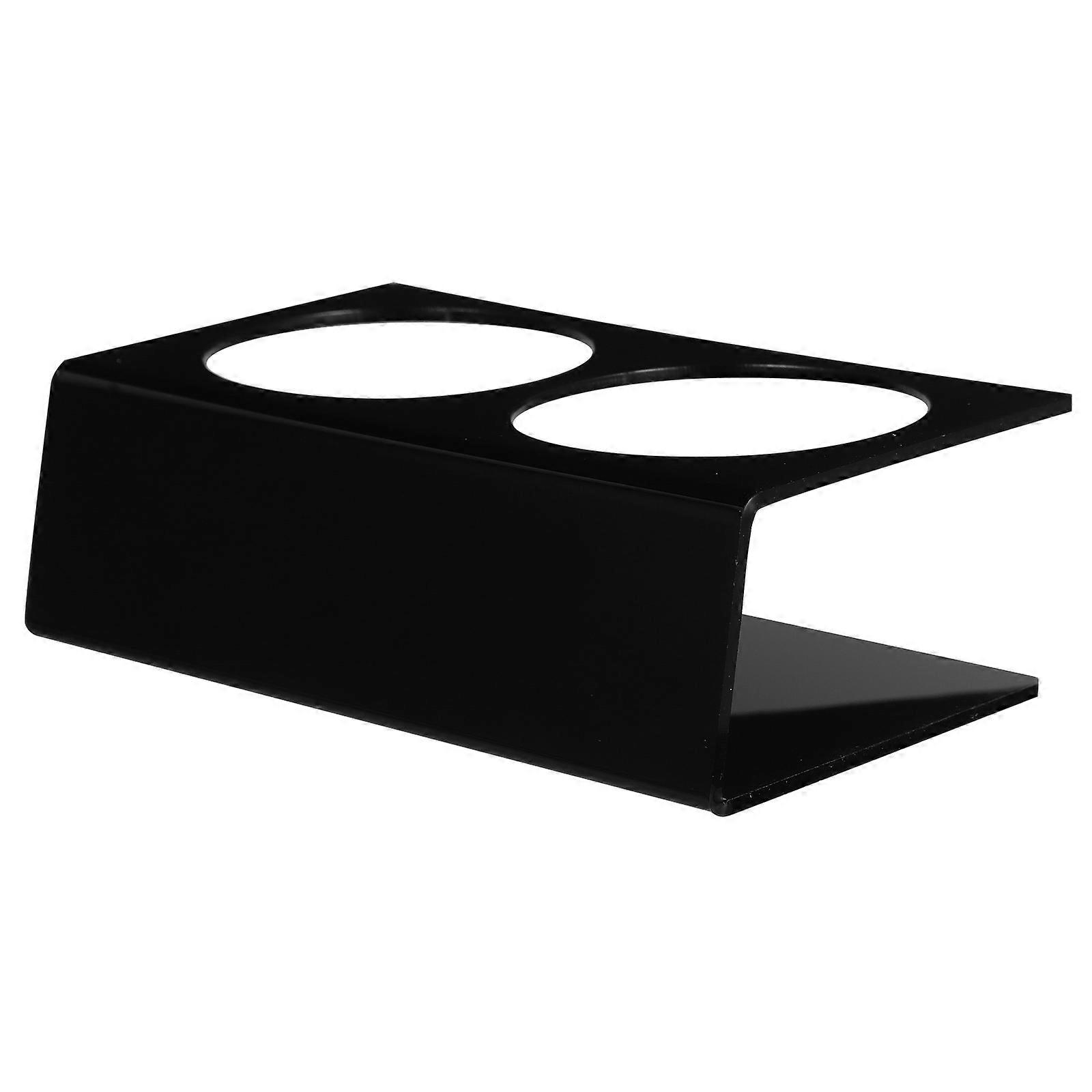 Cup Organization 3Pcs Acrylic Beverage Display Rack For Retail Display Kitchen Cabinet Black Drink Holder With Space Saving Functionality