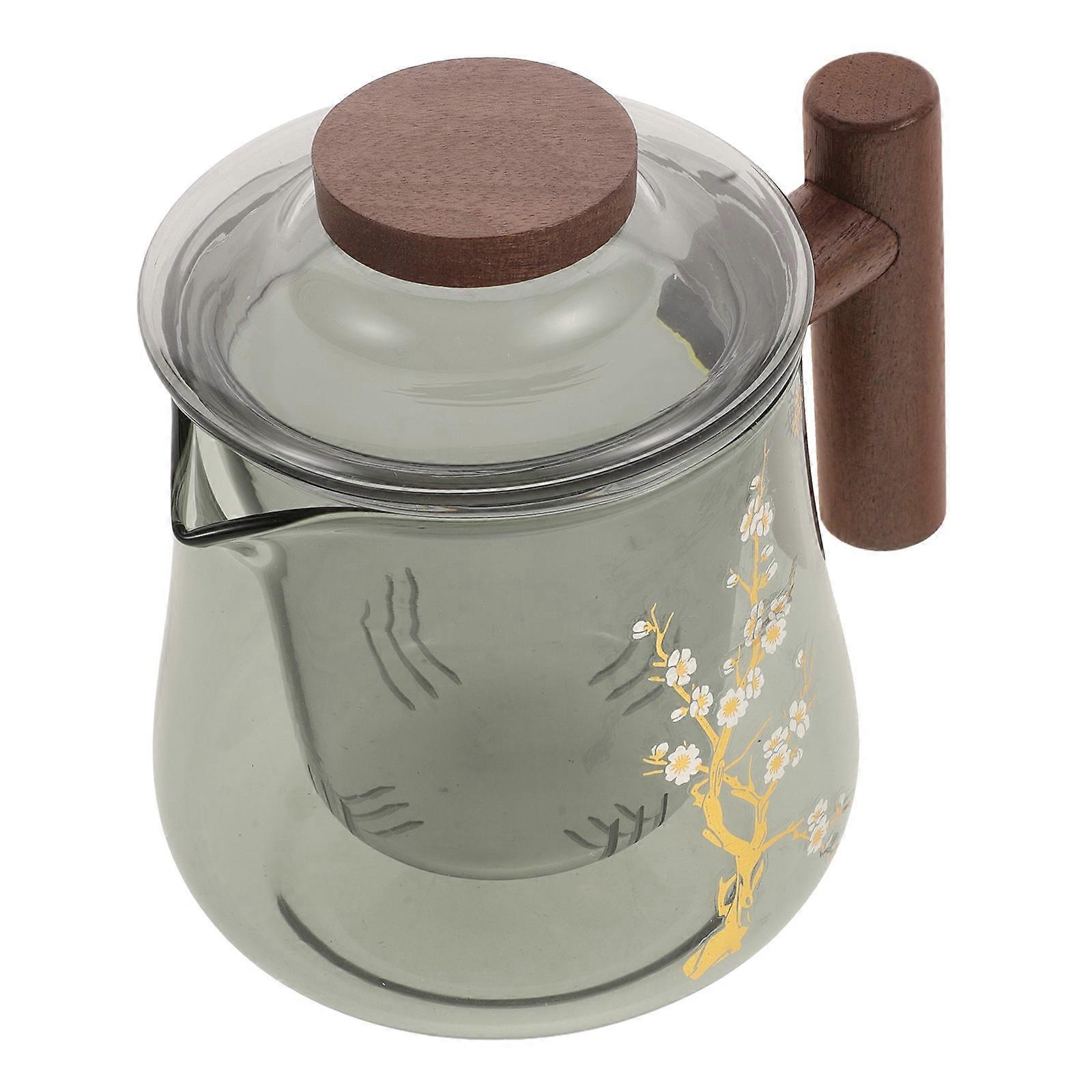 Glass Teapot 3Pcs With Infuser For Office Use Featuring Heat Retention And Spill Prevention In Multi Color And Stylish Design
