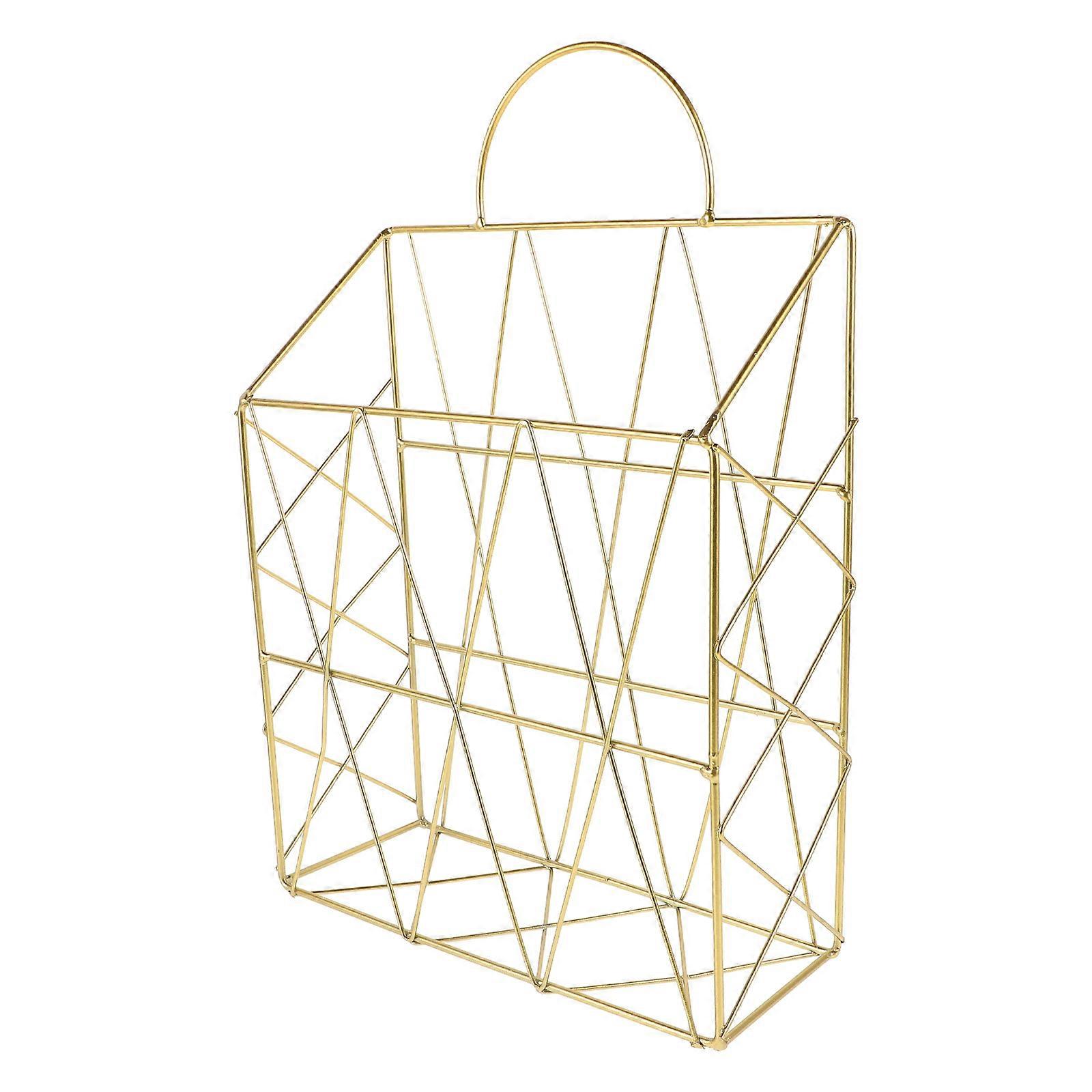 Creative Wall Hanging Book Holder In Simple Nordic Style For Any Room In Yellow Color 1Pcs