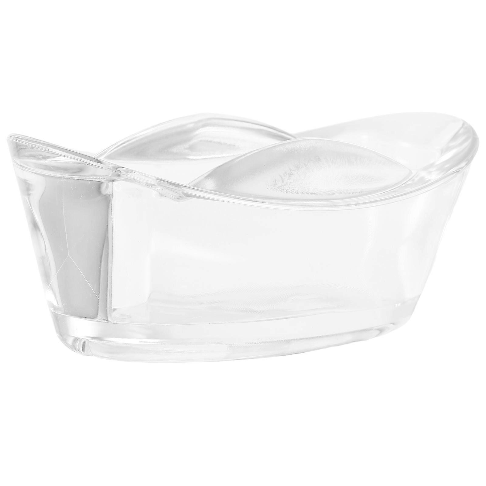 Transparent Acrylic Display Card Holder For Office Desks Business Card Organizer For Professionals With 5Pcs Size 13.00X7.30X5.10CM