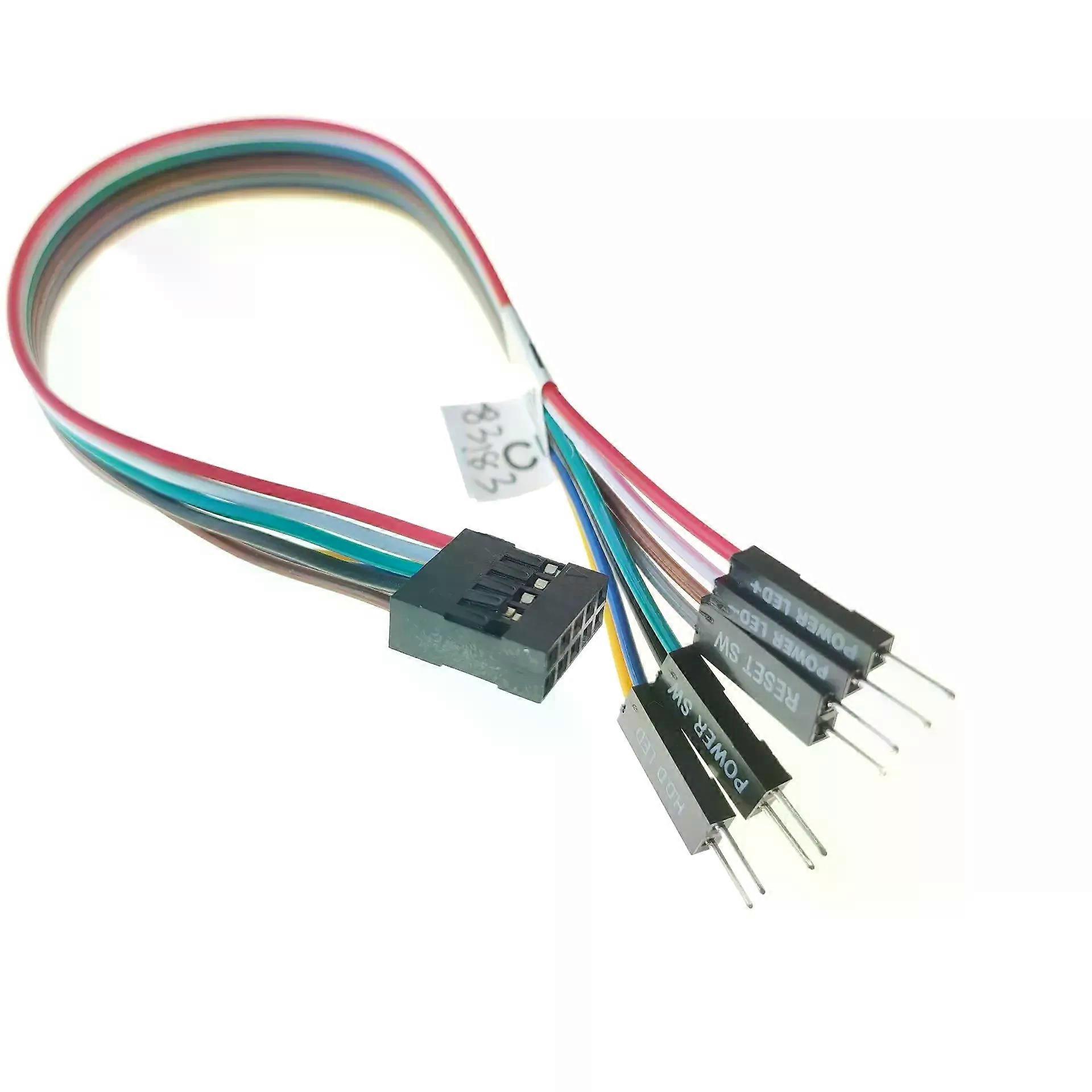 9pin Integrated ATX Motherboard Jumper Extension Cable Reset Power SW Switch HDD LED for MSI ASUS M6I MAXIMU Mainboard 20cm