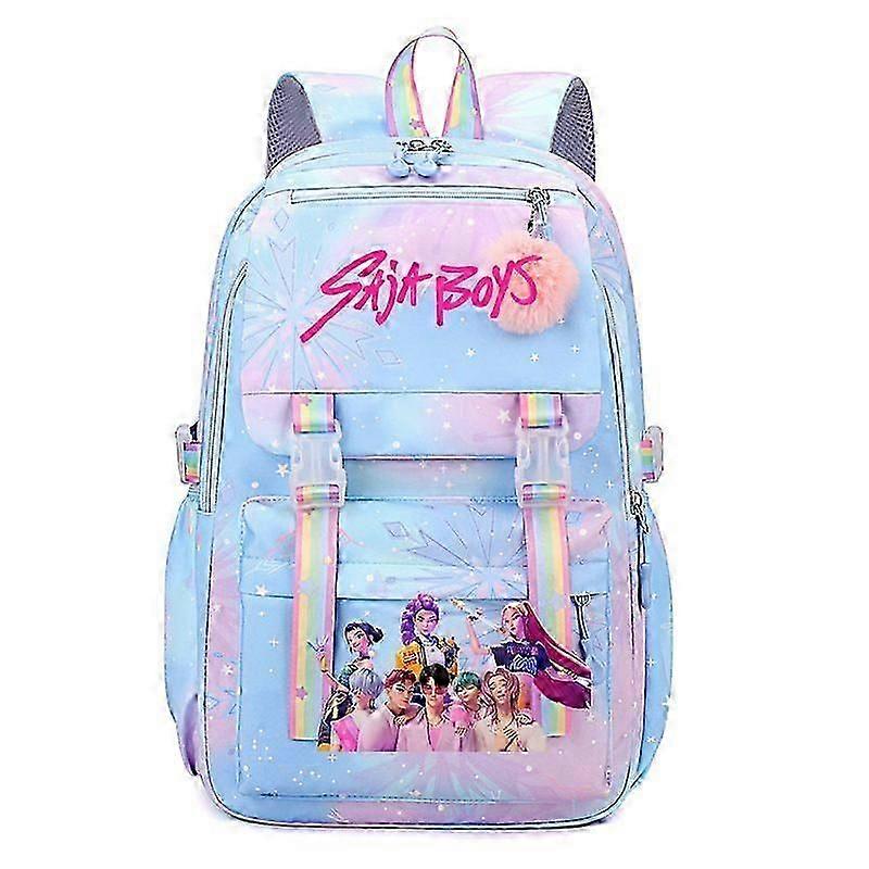 KPop Demon Hunters Print Backpack Students Schoolbag _c A