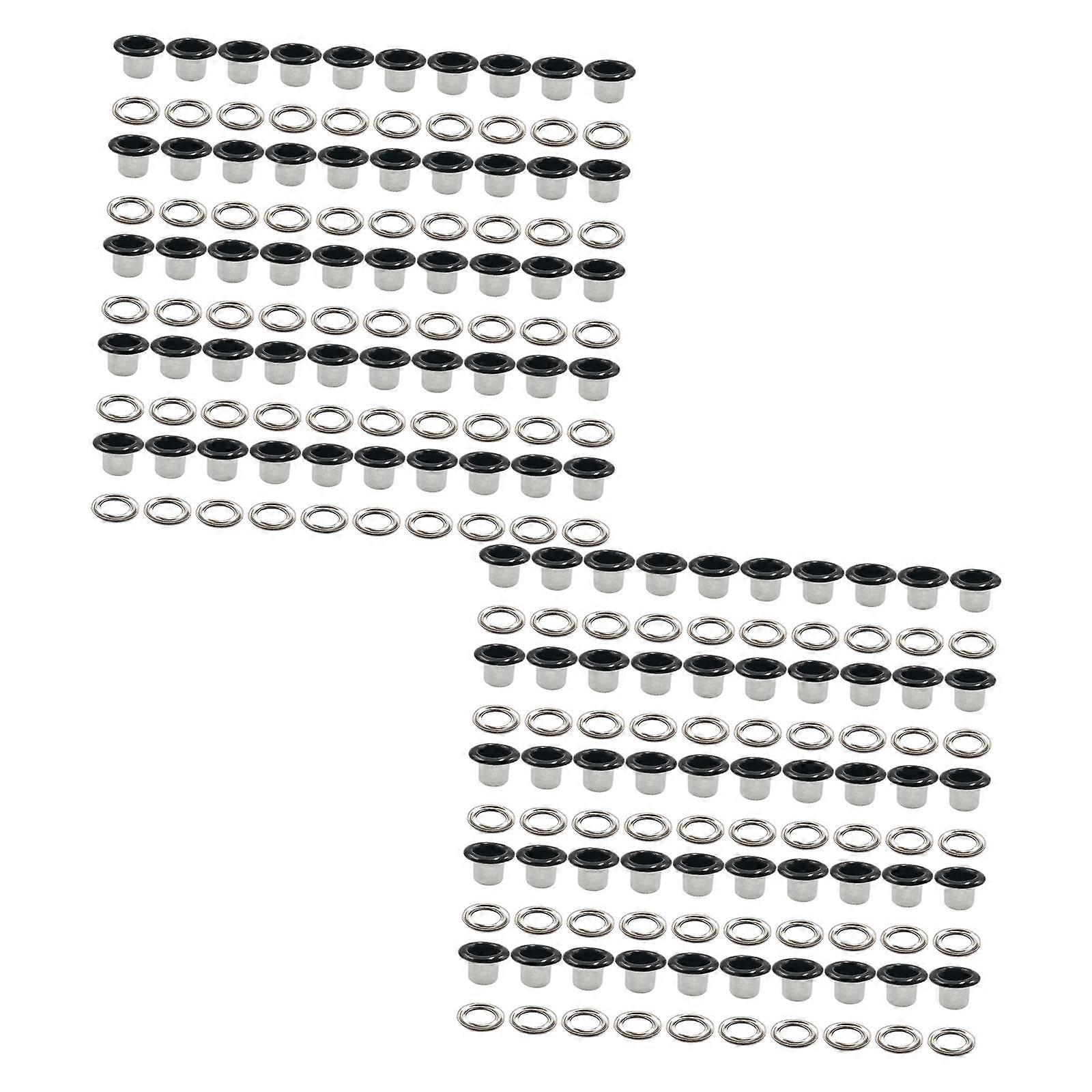 100Pcs Eyelet Grommet Tool Kit 5mm Tiny Grommet for Scrapbooking Canvas Hats
