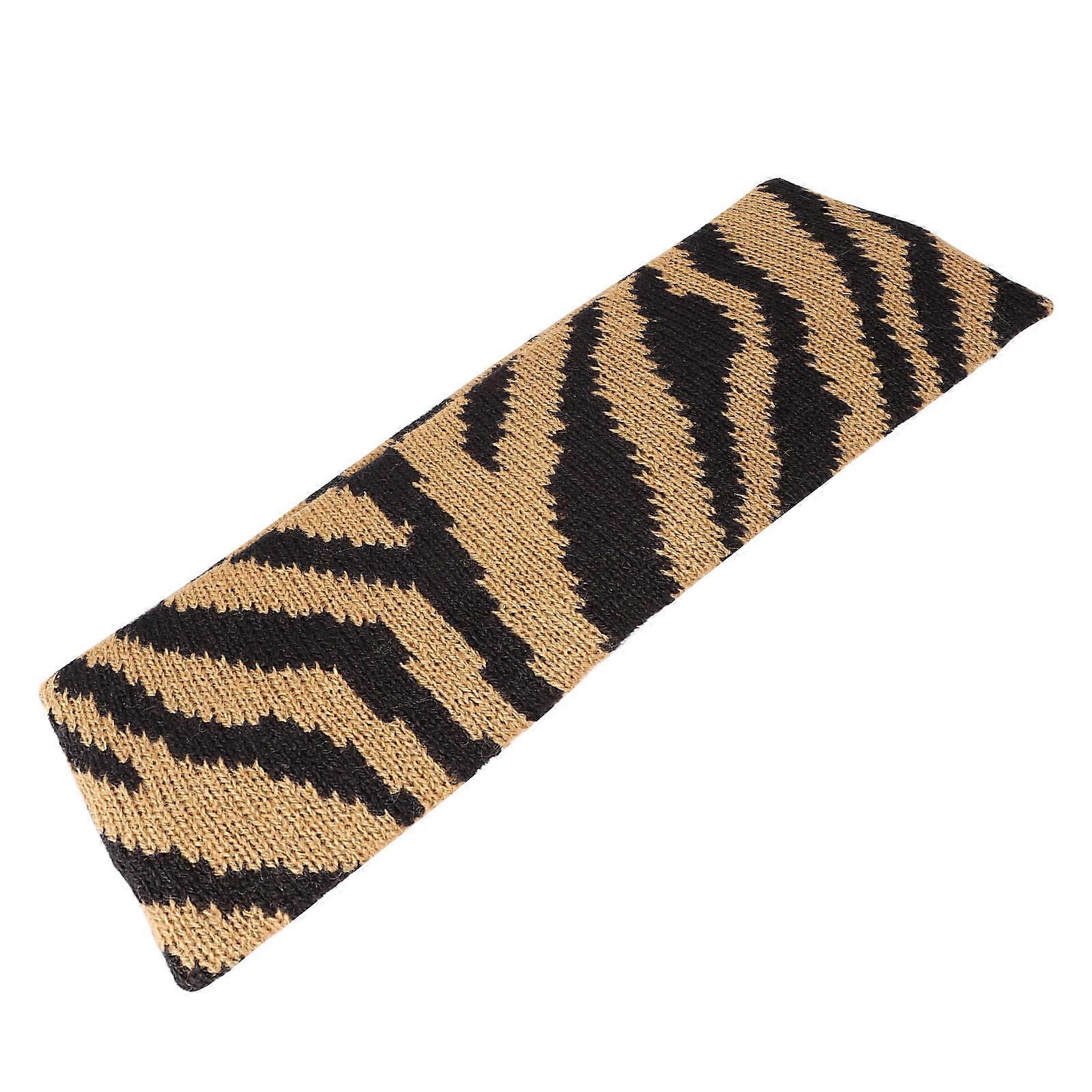 Elastic Headband Knitting Headdress for Decor 1Pcs Zebra Pattern Design