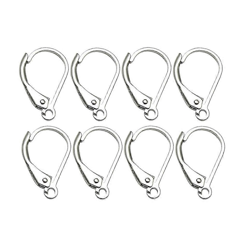 24Pcs Silver Earring Plugs for Earrings Use Semi-Finished Material