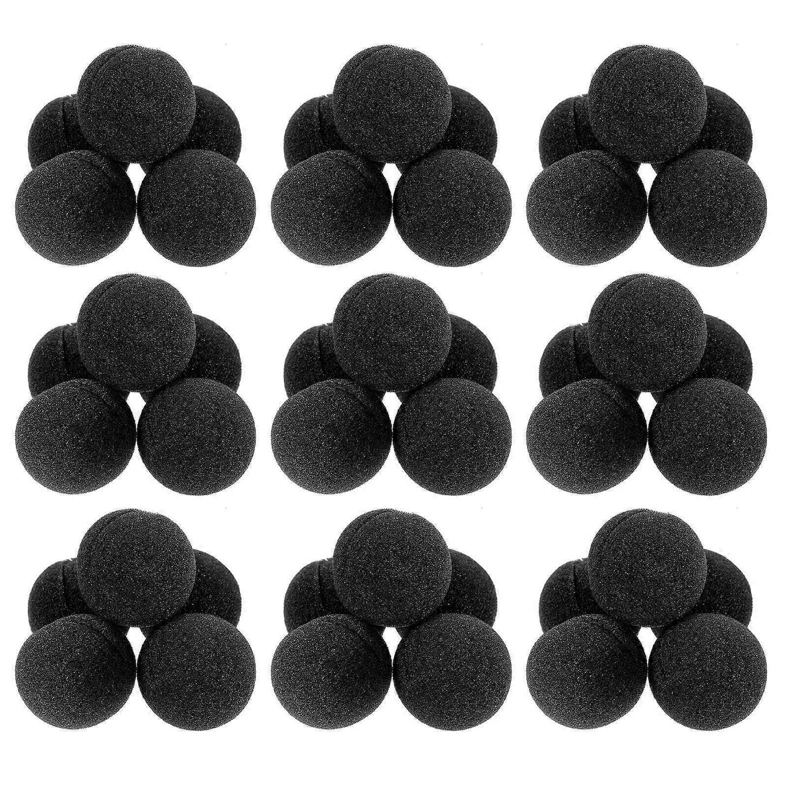 Black Sponge Clown Nose Props for Stage Performance 50Pcs Pack