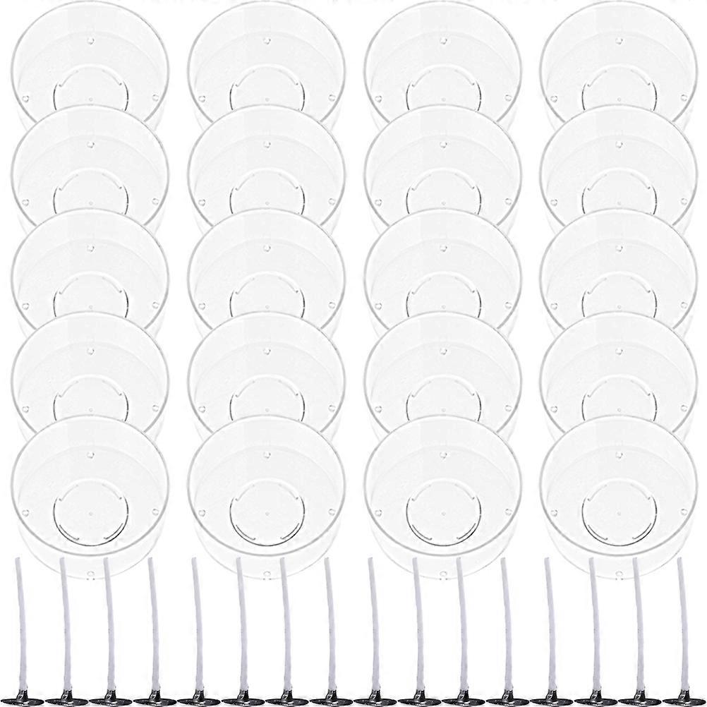 Transparent Plastic Round Container for Storage Use 5Sets