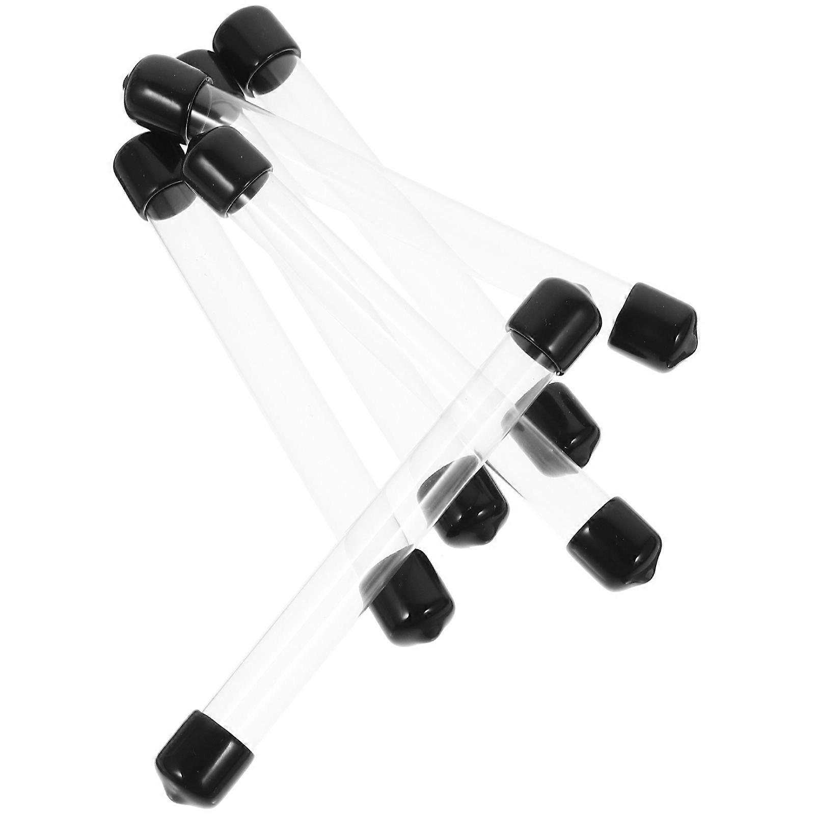 Storage Tubes with Caps PVC Material for General Users 6Pcs