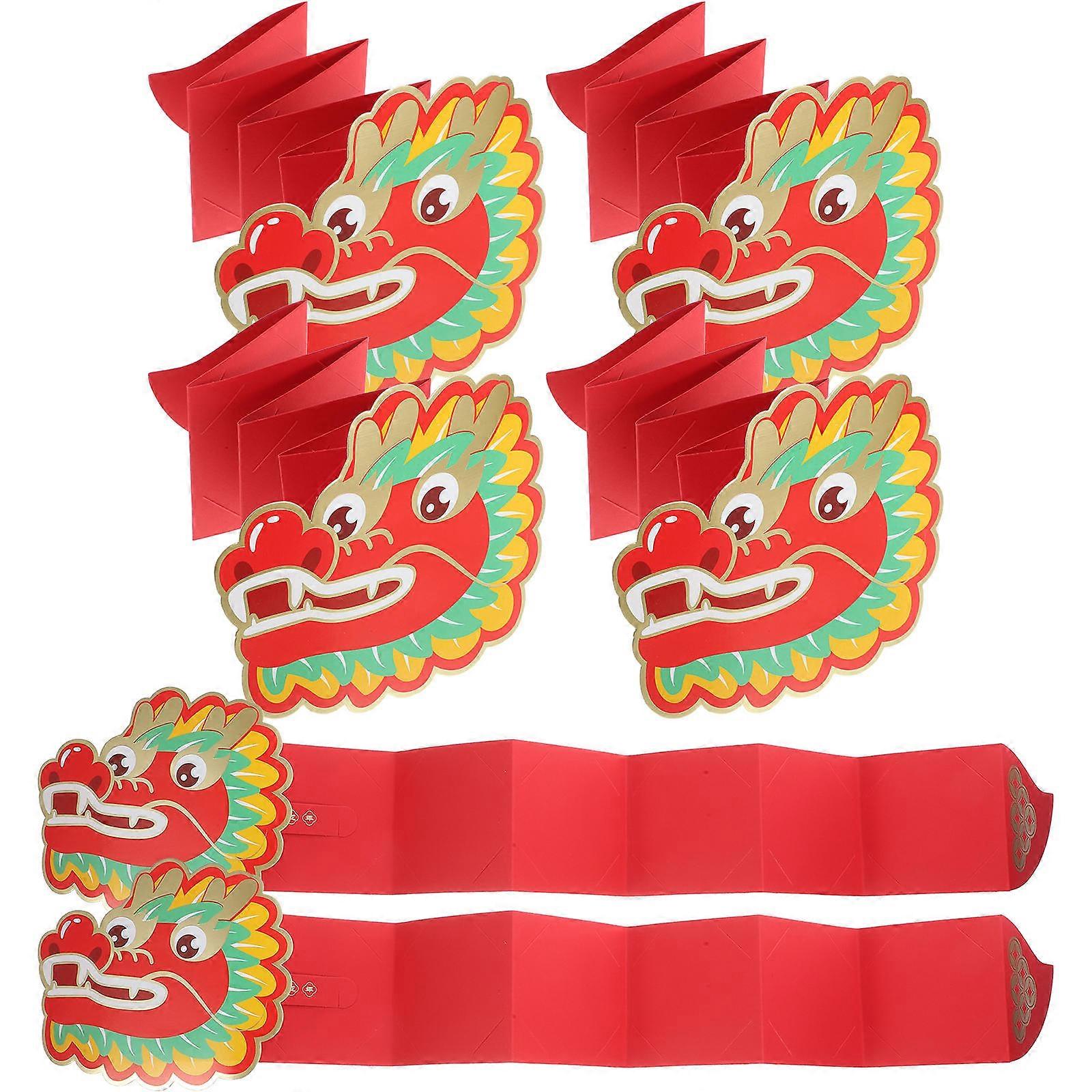 Paper Red Envelope Chinese New Year Dragon Year for Party Use 24Pcs
